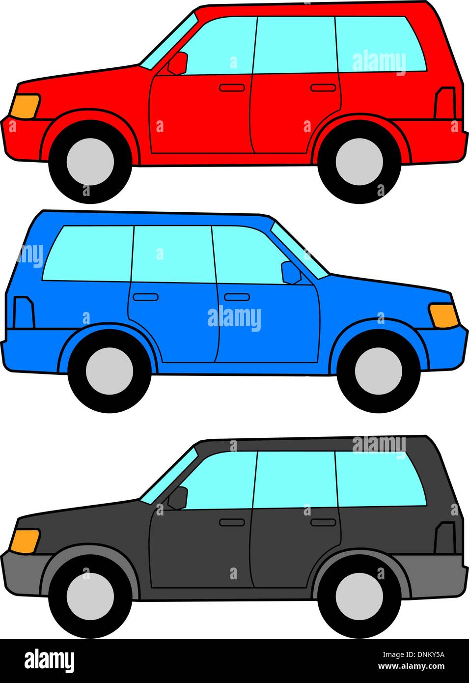 Set di icone vettoriali - trasporto dei simboli. Illustrazione Vettoriale