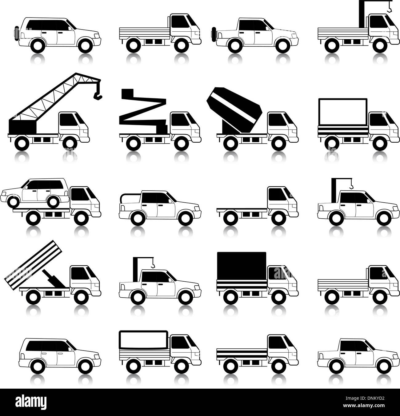 Automobili, veicoli. Corpo vettura. Speciale tecnica di vetture. Illustrazione Vettoriale