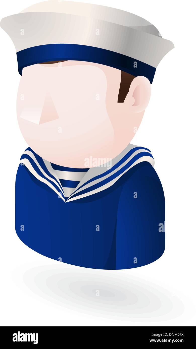 Illustrazione di un marinaio maschio Illustrazione Vettoriale