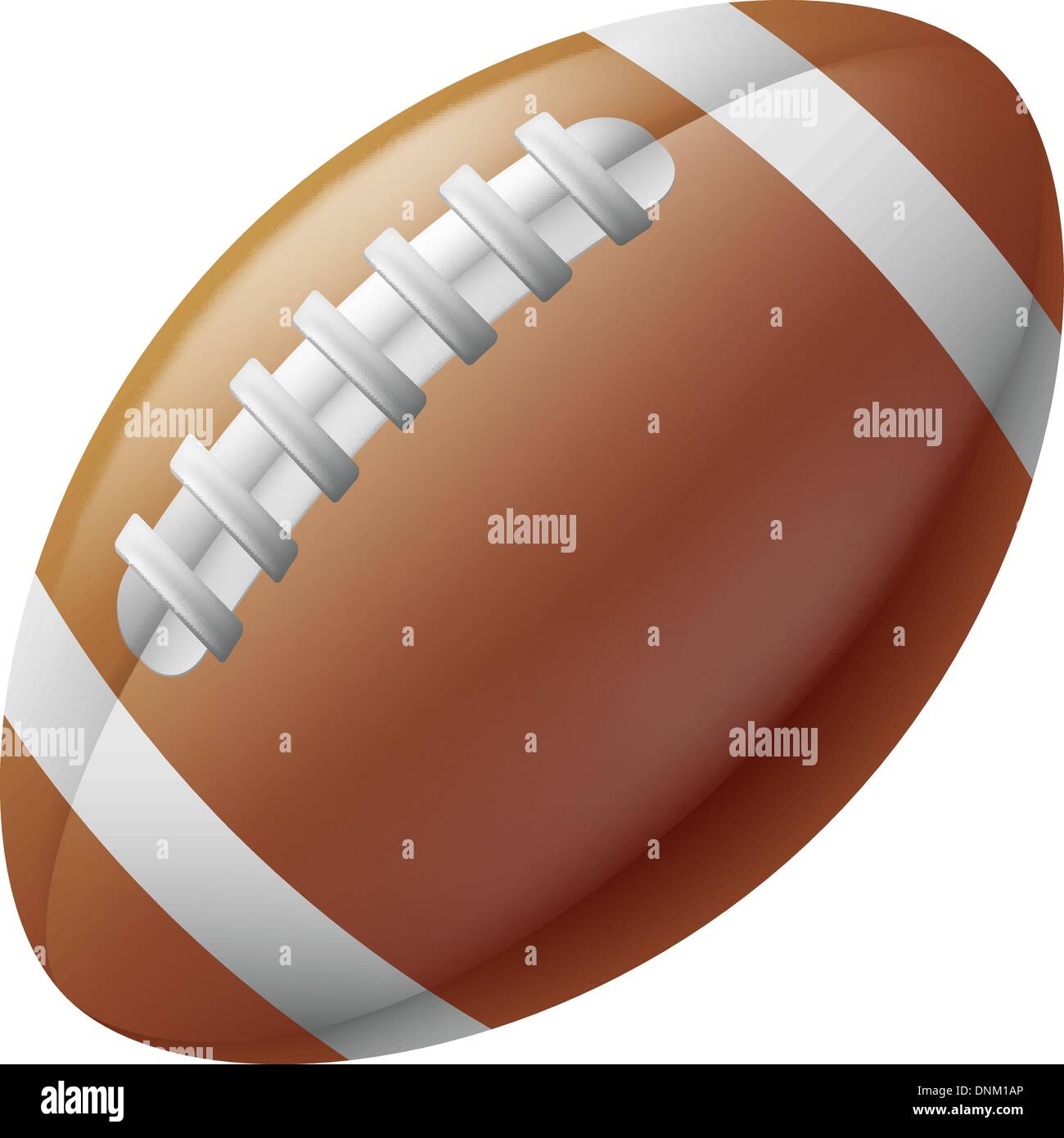 Una illustrazione di un tradizionale american football ball Illustrazione Vettoriale