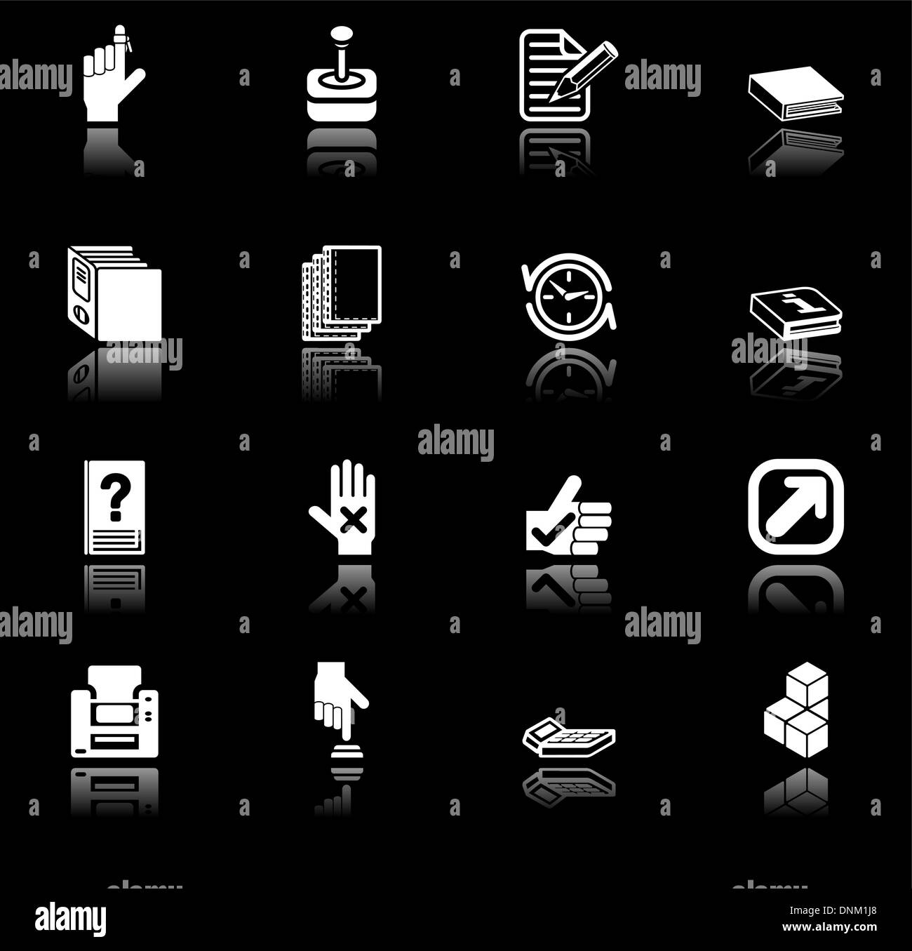 Icona applicazioni serie set. Un'icona set serie per applicazioni del computer Illustrazione Vettoriale