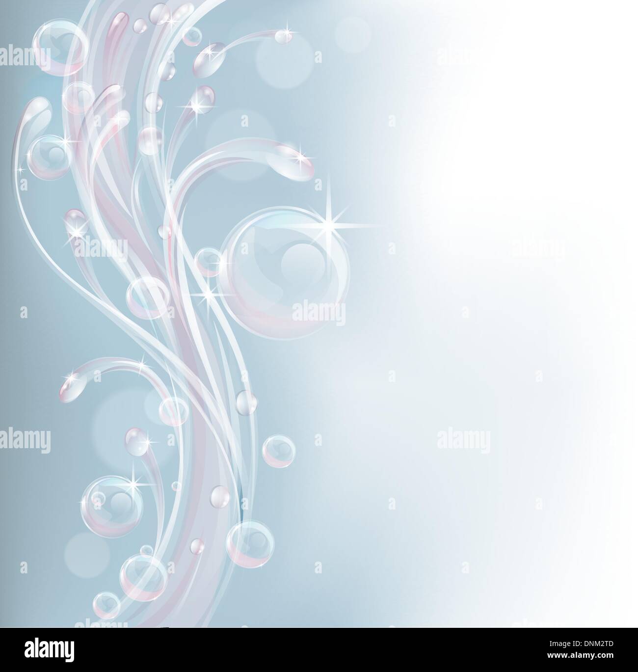 Di colore chiaro trasparente femminile acqua design di sfondo Illustrazione Vettoriale