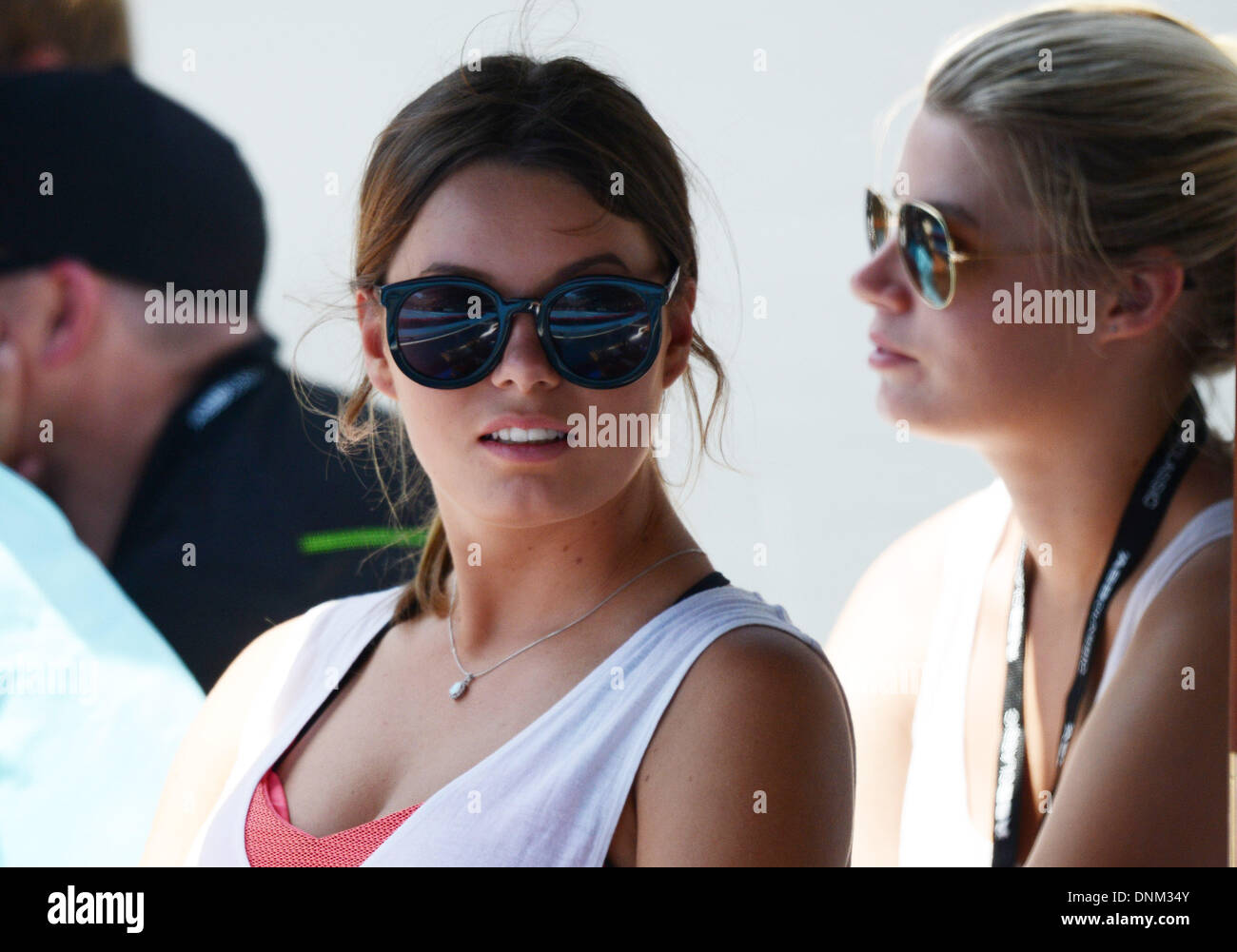 Auckland, Nuova Zelanda. 02Jan, 2014. Gli appassionati di tennis il giorno 4 dell'ASB Classic Donna Internazionale. ASB Tennis Centre di Auckland Credito: Azione Sport Plus/Alamy Live News Foto Stock