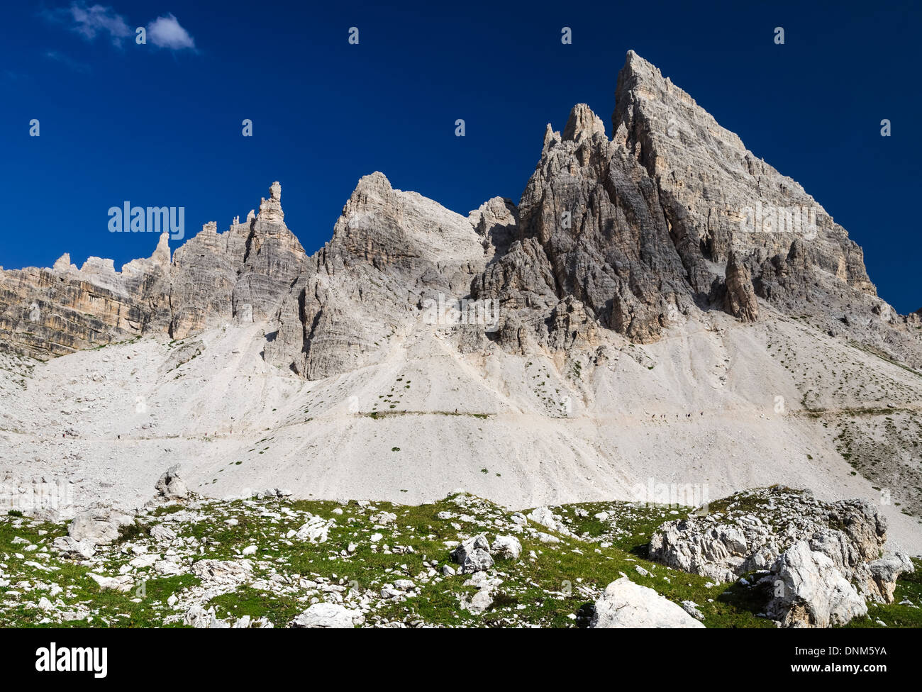 Paesaggio con sesto Dolomiti in Alto Adige nel nord Italia Foto Stock
