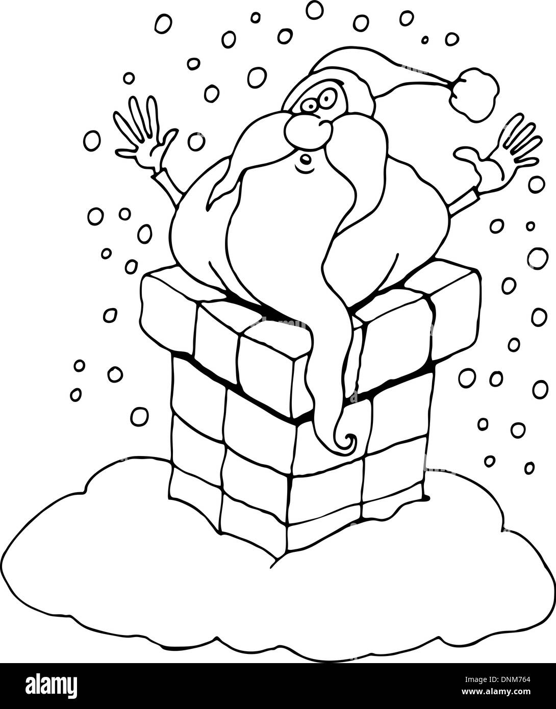 Illustrazione Del Fumetto Di Santa Claus O Babbo Natale O