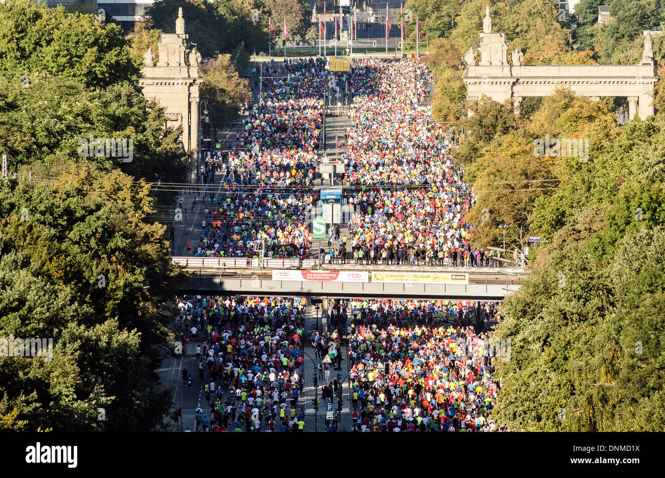Berlino, Derutschland, la quarantesima maratona di Berlino Foto Stock