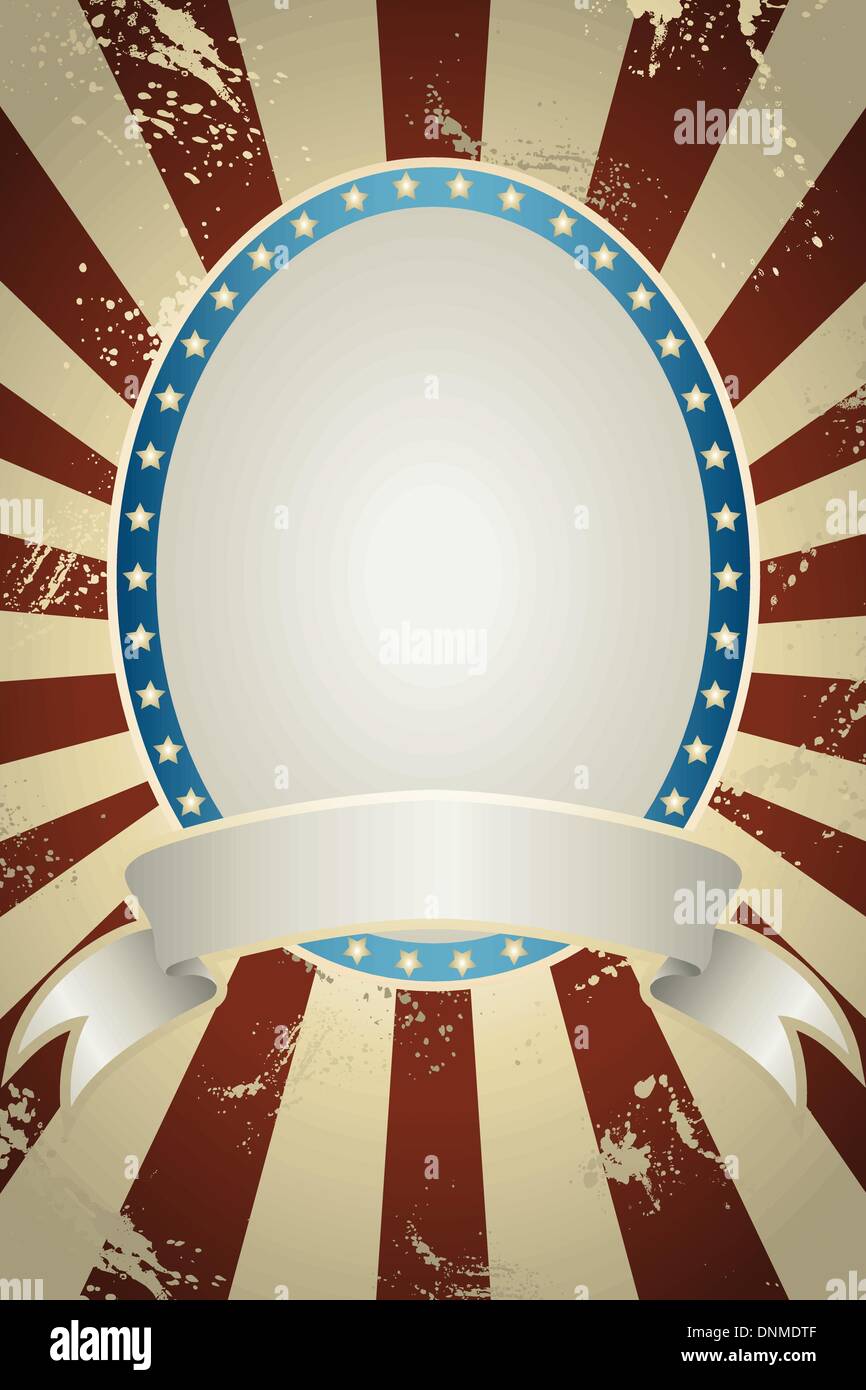 Una illustrazione vettoriale di American sfondo con copyspace Illustrazione Vettoriale