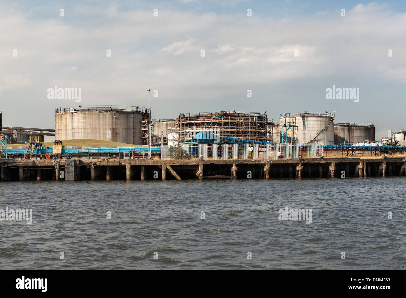 Opere di catrame Terminale, Fiume Tees,Teesside, Inghilterra Foto Stock