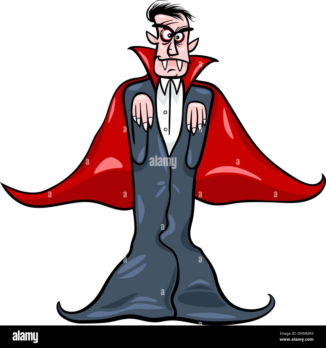Cartoon illustrazione di Scary Conte Dracula Vampire Immagine e Vettoriale  - Alamy