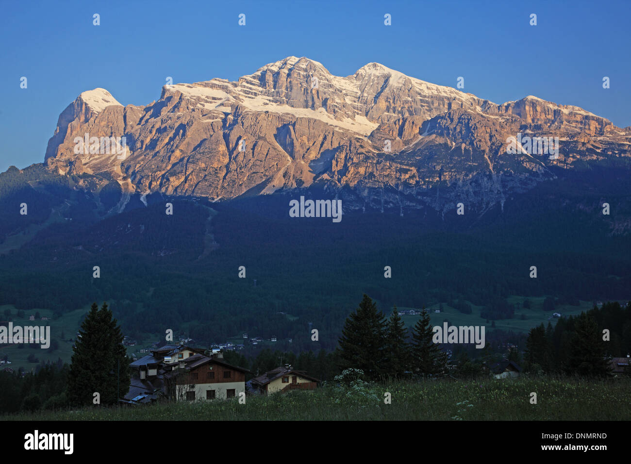 Le Dolomiti, le montagne del gruppo delle Tofane, Italia, Veneto, Belluno, cortina d'Ampezzo, patrimonio mondiale dell UNESCO Foto Stock