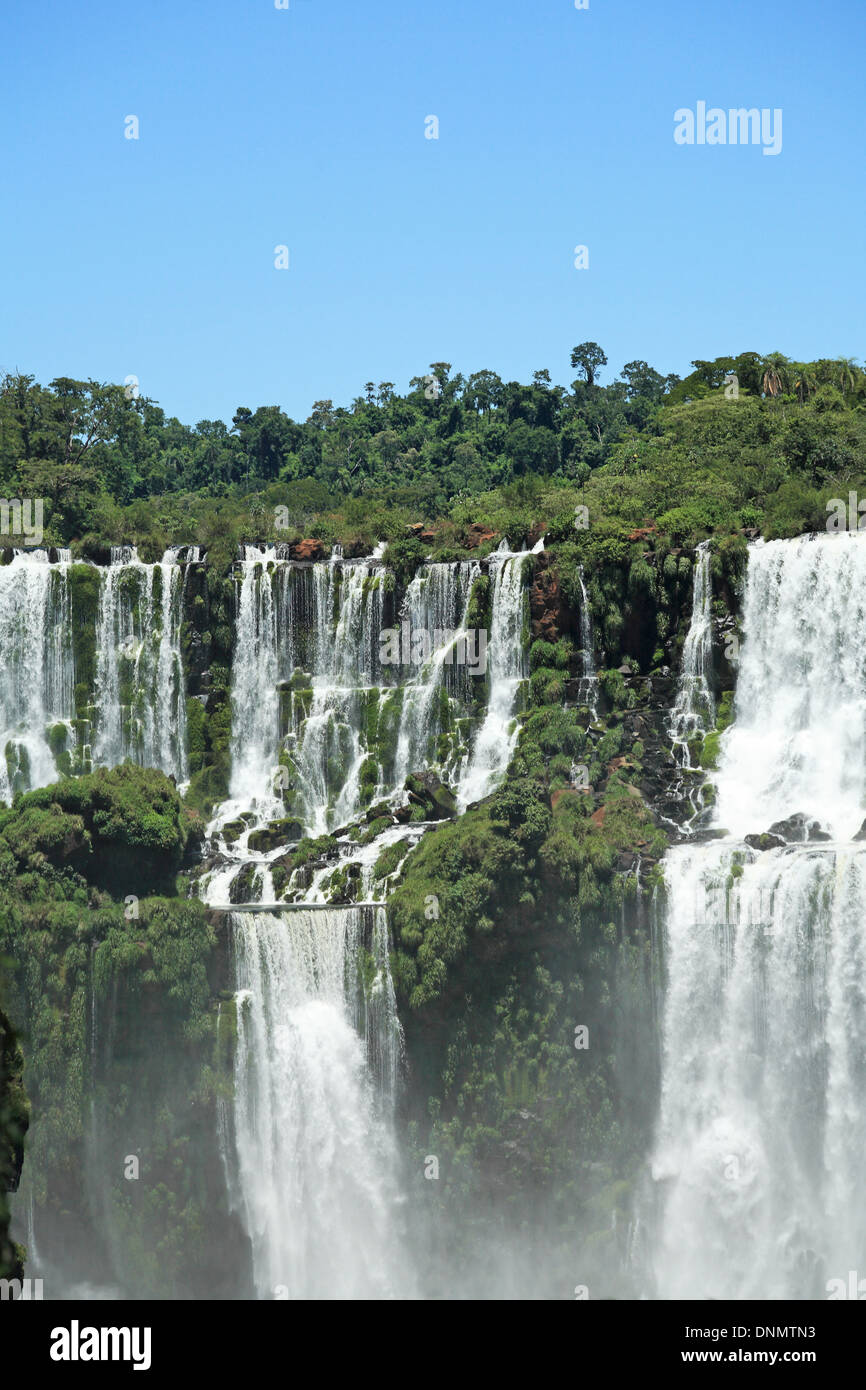 Argentina, Missiones, Parco Nazionale di Iguazu, patrimonio mondiale dell UNESCO, Cascate di Iguazu Foto Stock
