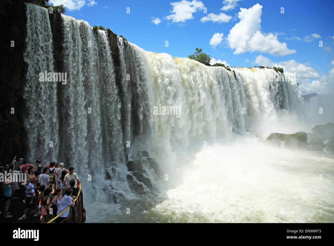 Il Brasile, Parana, Parco Nazionale di Iguazu, patrimonio mondiale dell UNESCO, Cascate di Iguazu Foto Stock
