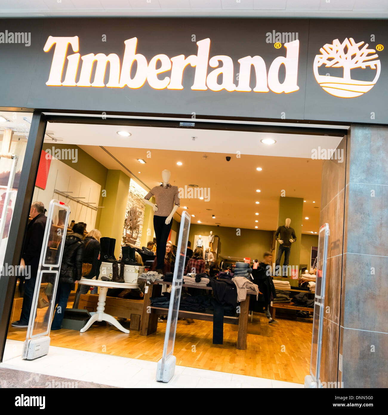 Timberland store in Bristol, Regno Unito. Foto Stock