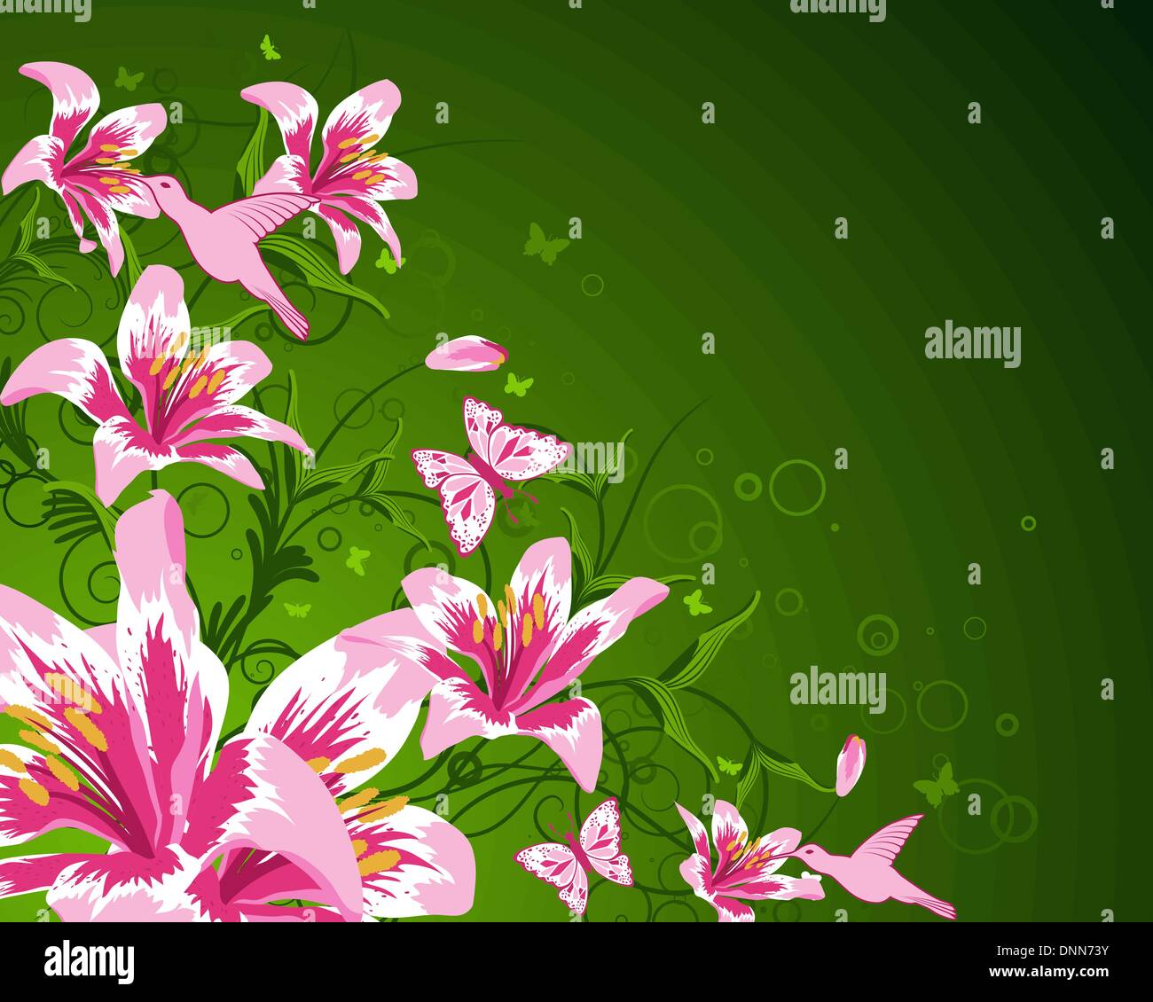 Abstract floral background vettoriali per progettazione utilizzare Illustrazione Vettoriale