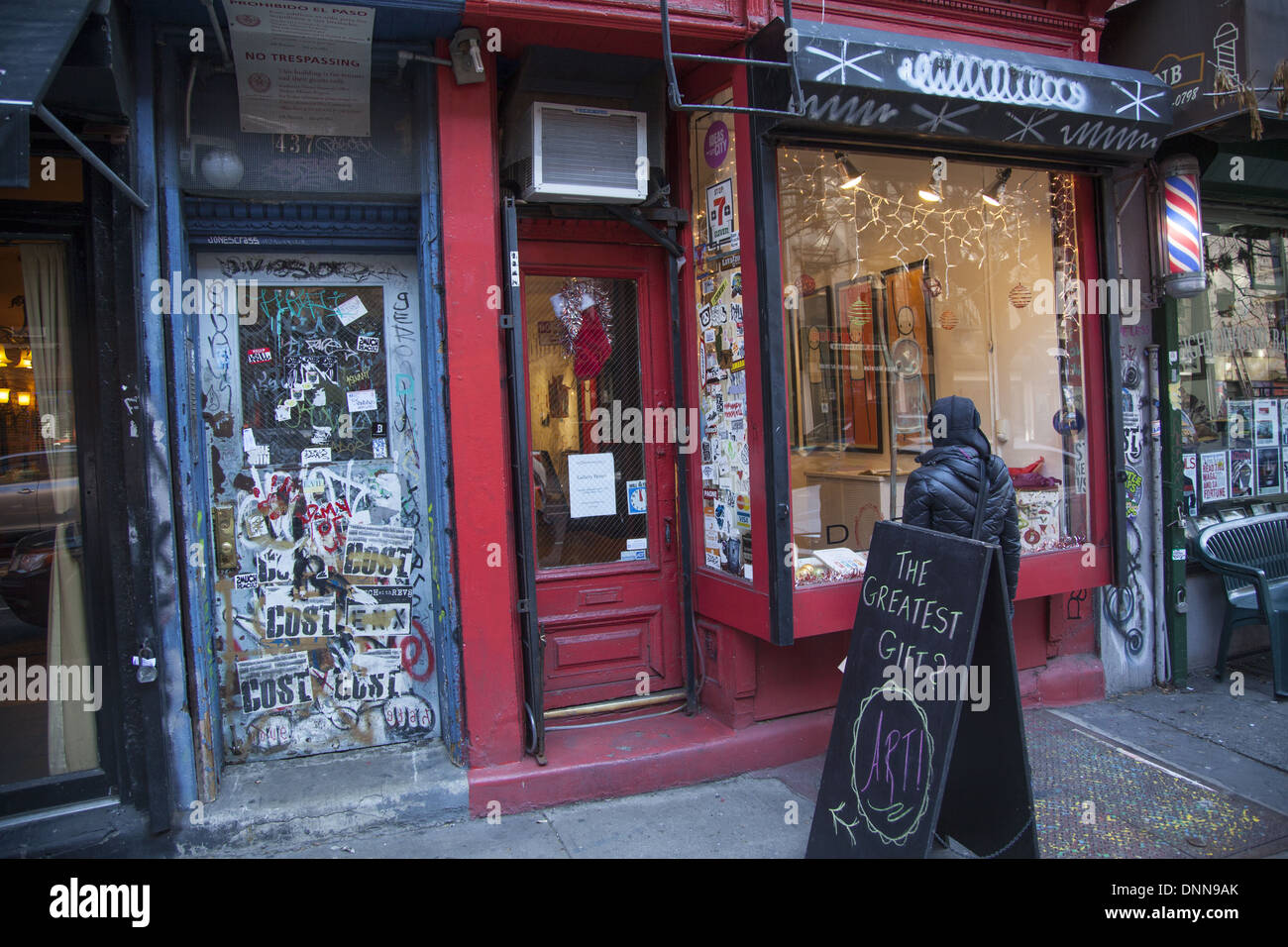 La porta est di Greenwich Village, Manhattan NYC. Foto Stock