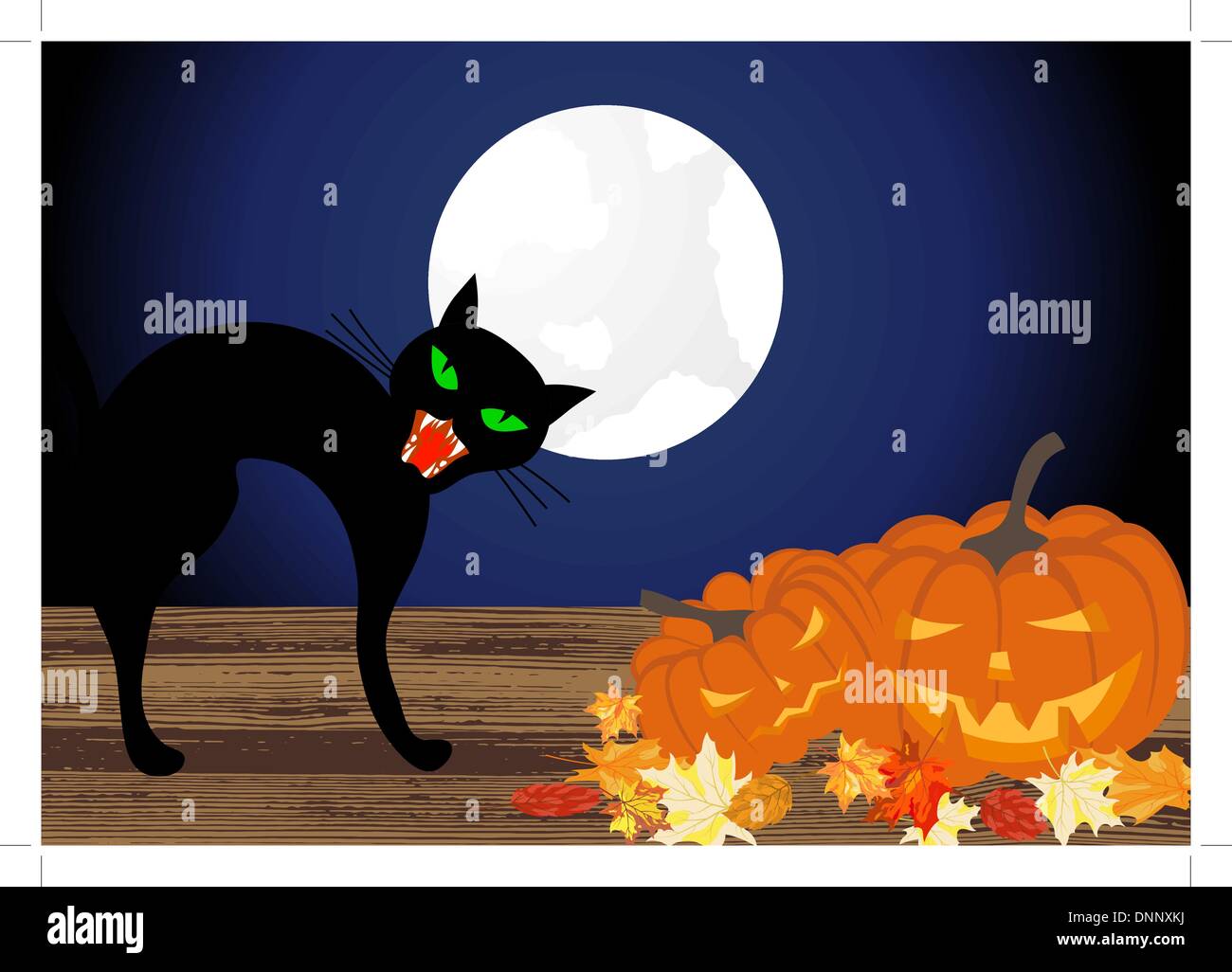 Happy halloween tema bigliettino. Illustrazione Vettoriale. Illustrazione Vettoriale