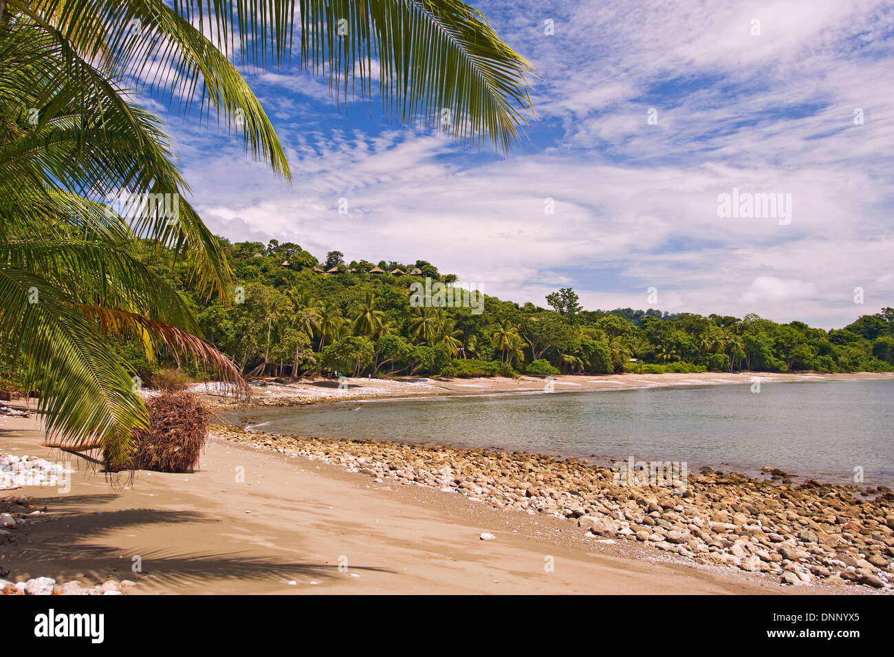 Pacific Coast Beach a Lapa Rios, Costa Rica Foto Stock
