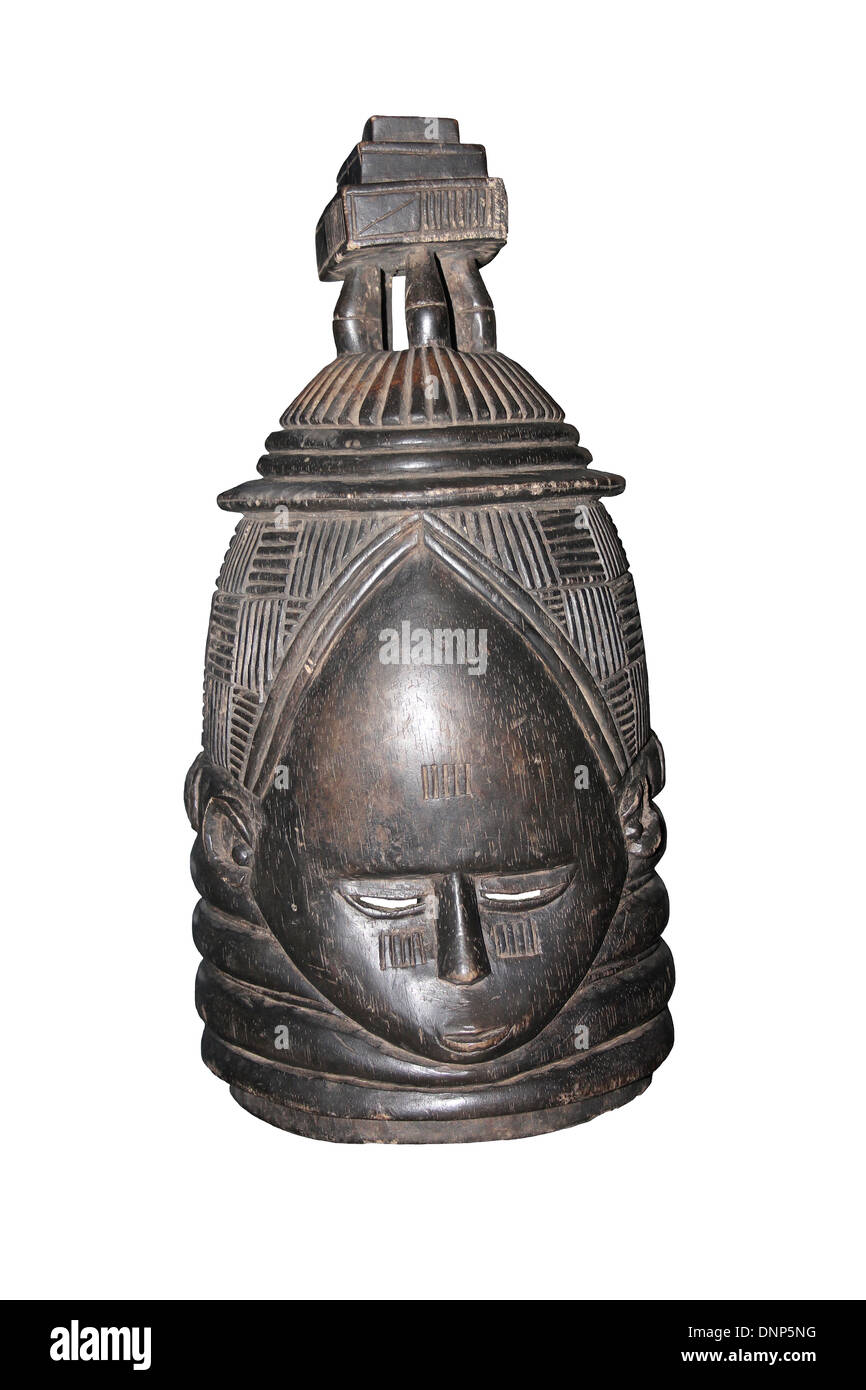 Maschera Sowei, Sierra Leone Foto Stock