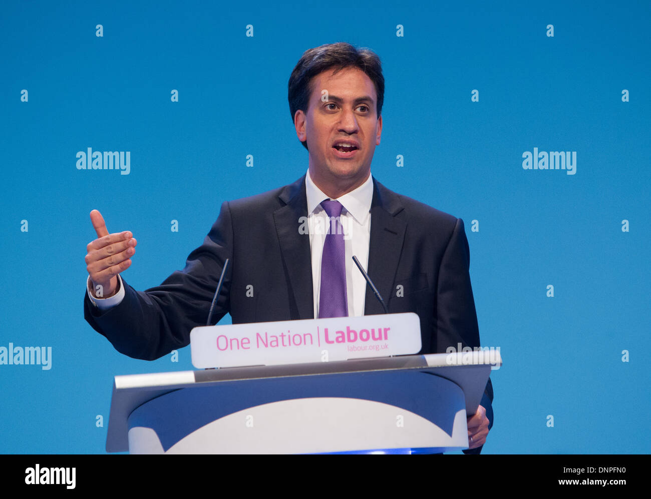 Ed Miliband risolve il partito laburista conferenza,Brighton 2013 Foto Stock