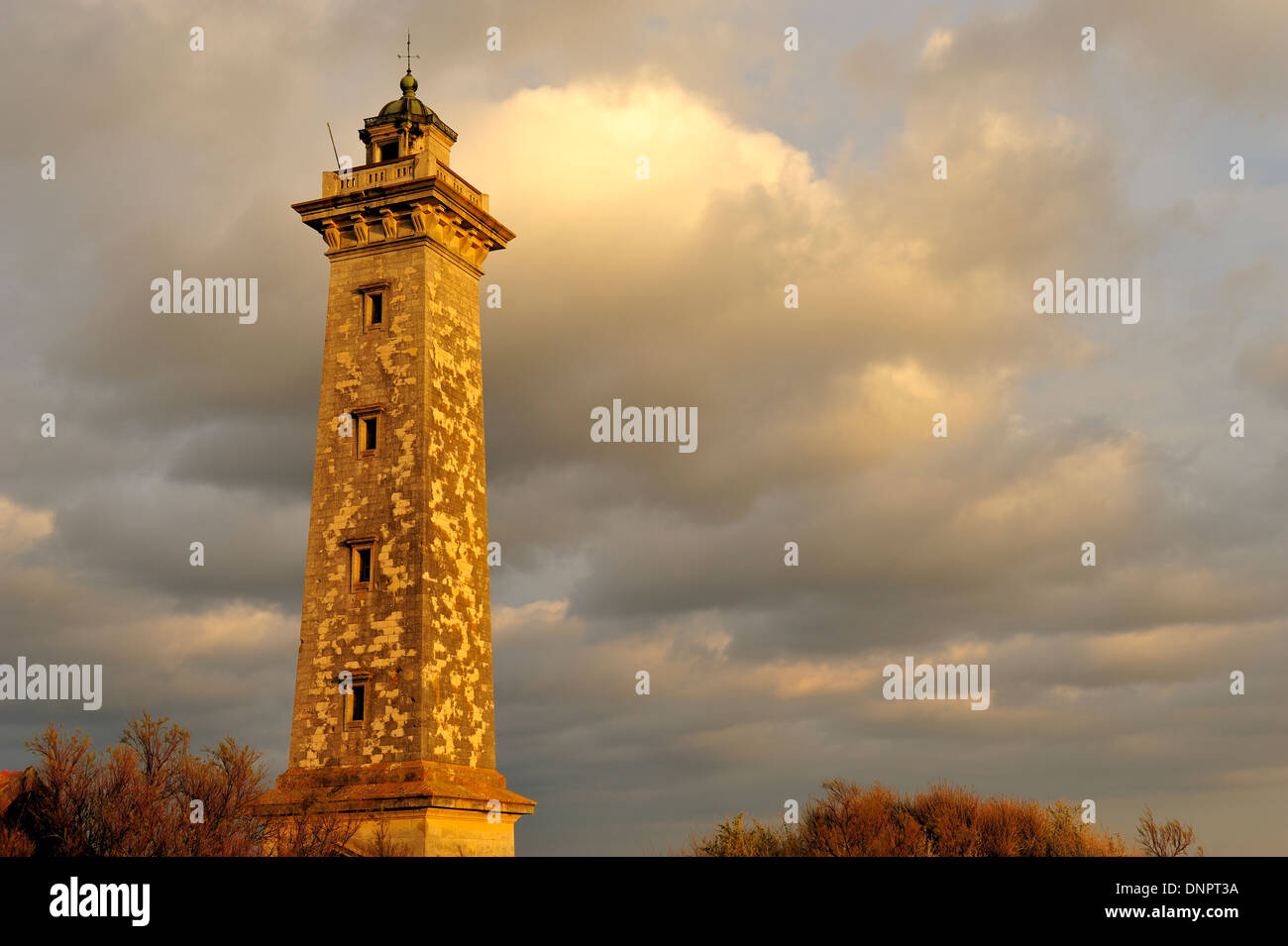 Faro di Saint-Georges de Didonne, Charente-Maritime, parte sud-ovest della Francia. Foto Stock