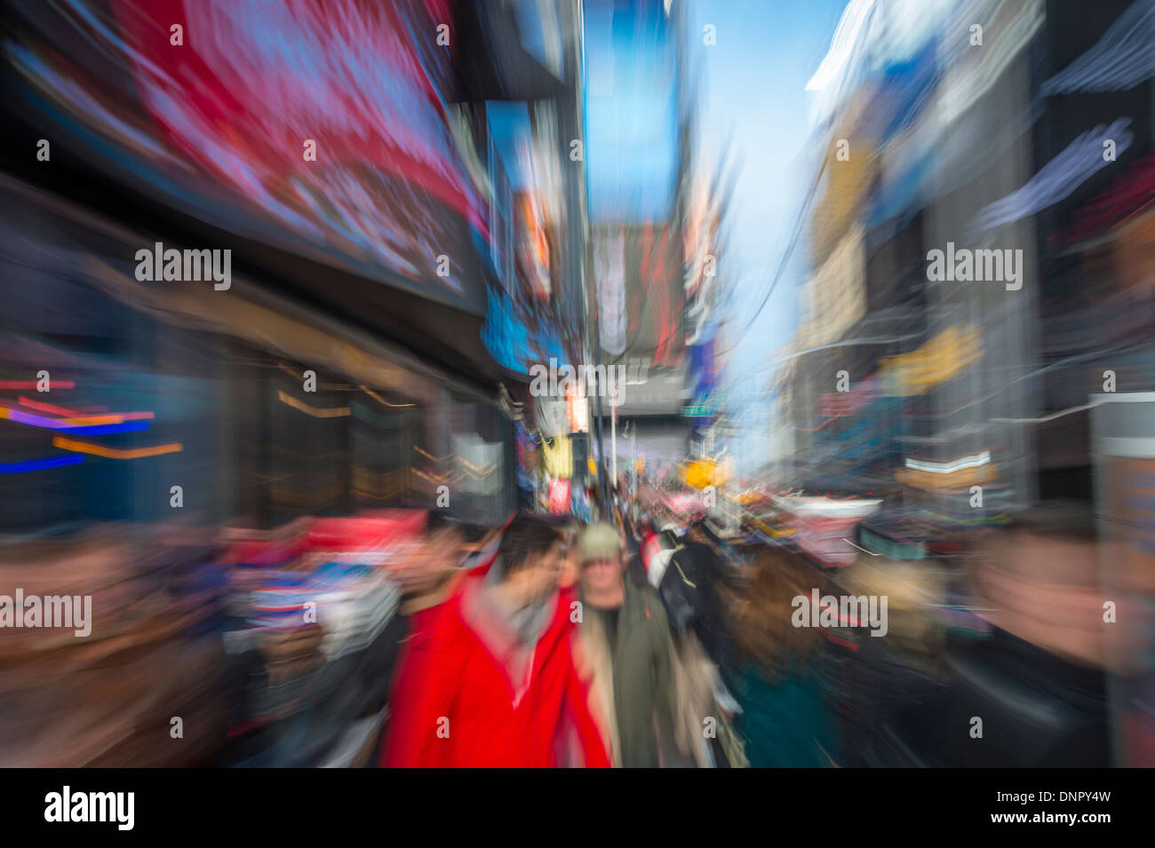 New York City trambusto Foto Stock