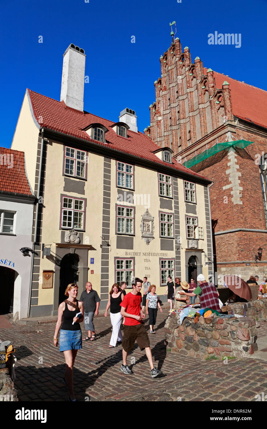 Eckens Konvent, ora albergo Konvent accanto a st.Johns Chiesa, Riga, Lettonia Foto Stock