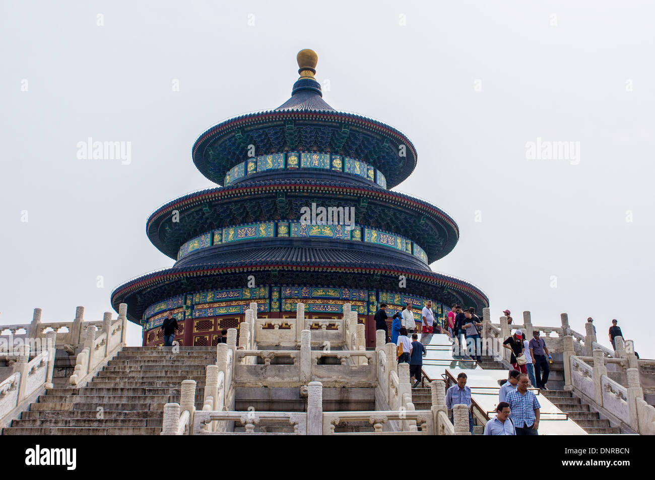 La Sala della Preghiera del Buon Raccolto nel Tempio del Cielo (Tiantan Park) in Pechino, Cina Foto Stock