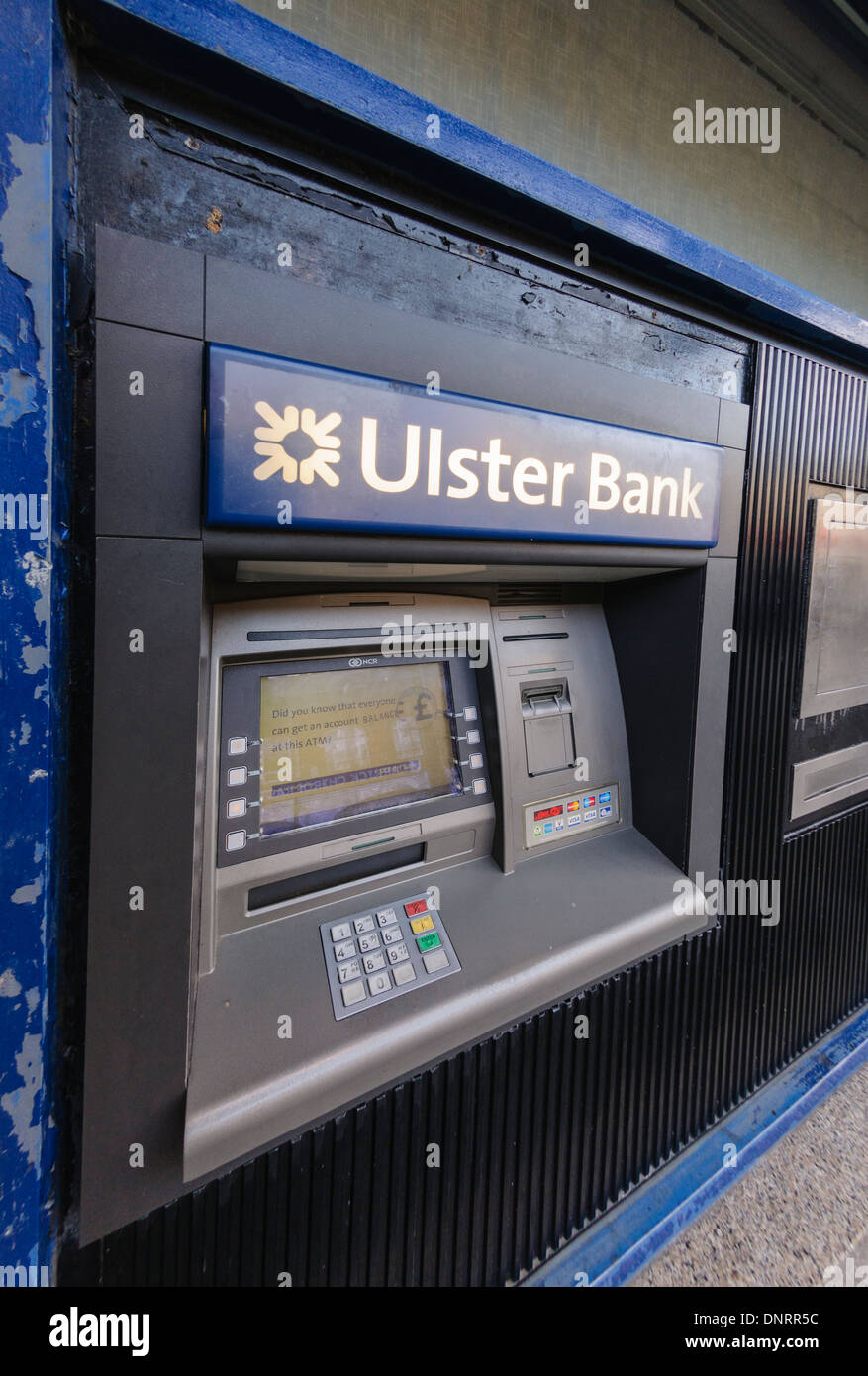 Ulster Bank bancomat Foto Stock