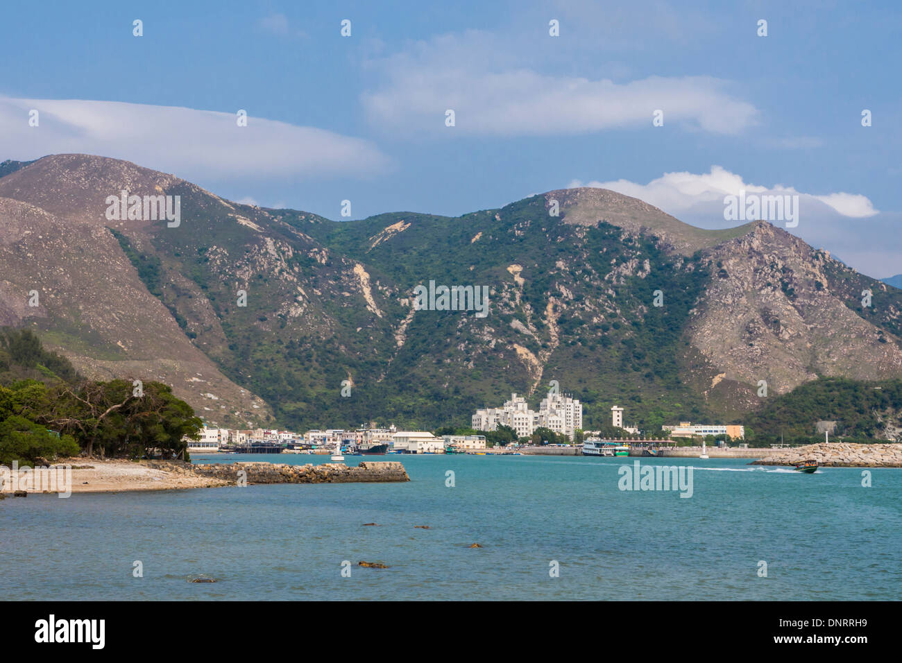 Paesaggio di Lantau Island, Hong Kong, Cina Foto Stock