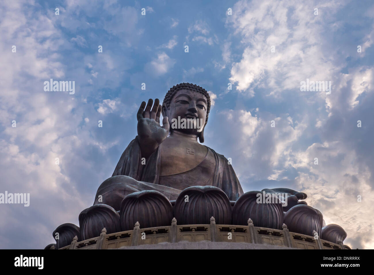 Tian Tan Buddha statua, l'Isola di Lantau, Hong Kong, Cina Foto Stock