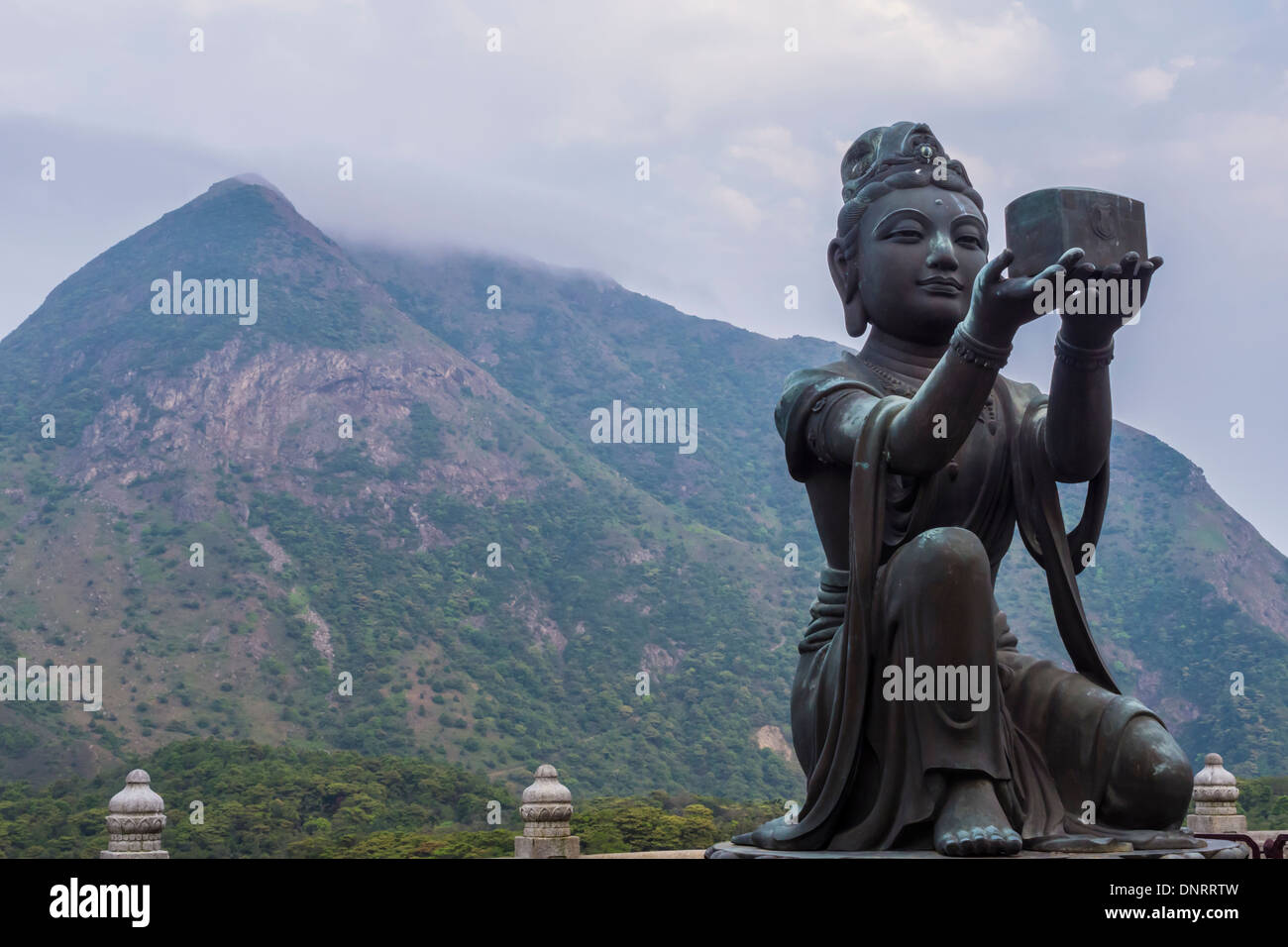 Statua del Buddha, Isola di Lantau, Hong Kong, Cina Foto Stock