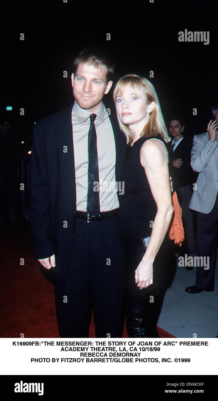 Apr. 16, 2001 - K16909FB:''IL MESSENGER: la storia di Giovanna d'arco'' PREMIERE.ACCADEMIA TEATRO LA, CA 10/18/99.REBECCA DEMORNAY. FITZROY BARRETT/ 1999(Credit Immagine: © Globo foto/ZUMAPRESS.com) Foto Stock