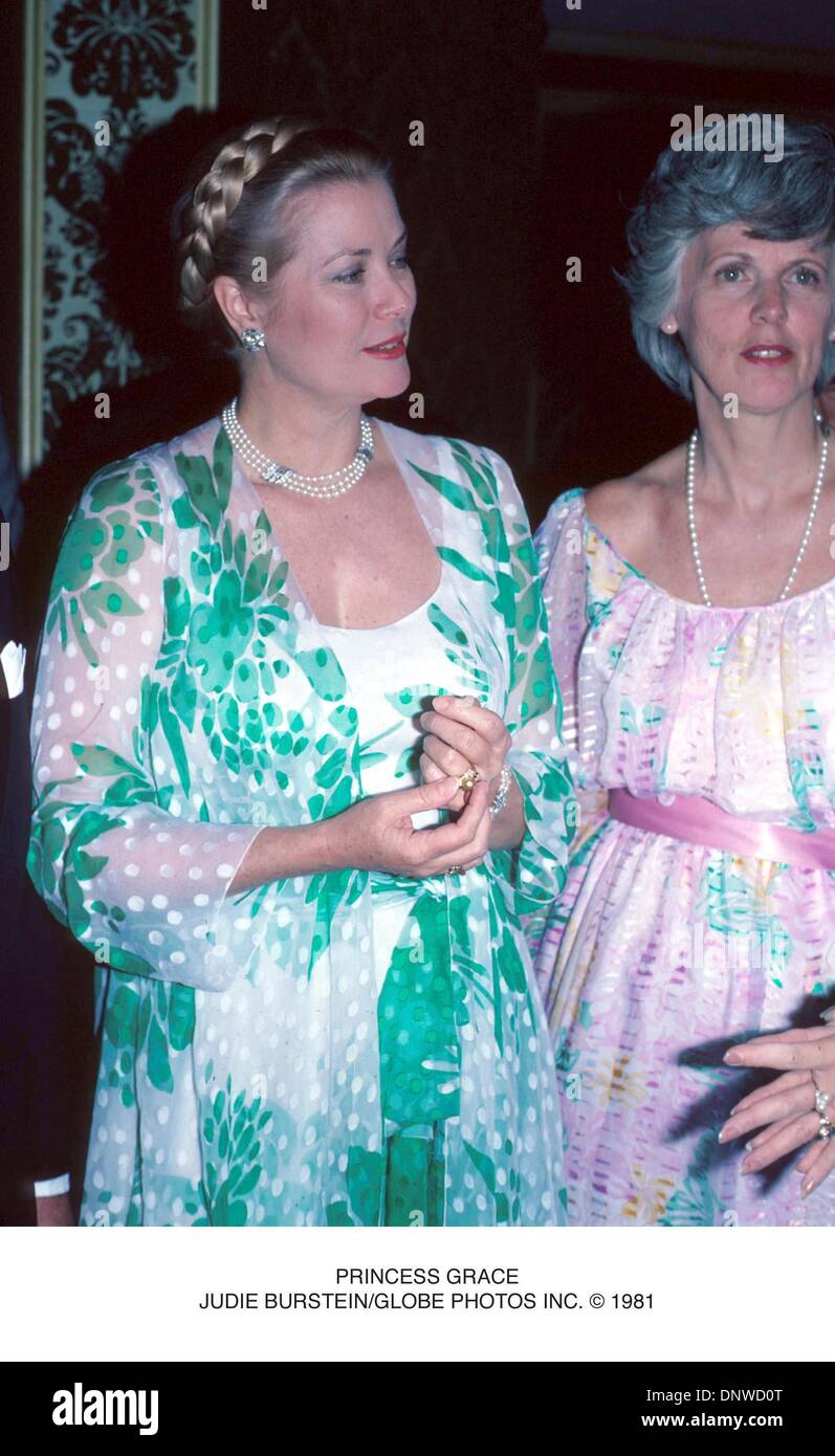 6 luglio 2001 - La Principessa Grace.JUDIE BURSTEIN/ 1981(Immagine di credito: © Globo foto/ZUMAPRESS.com) Foto Stock