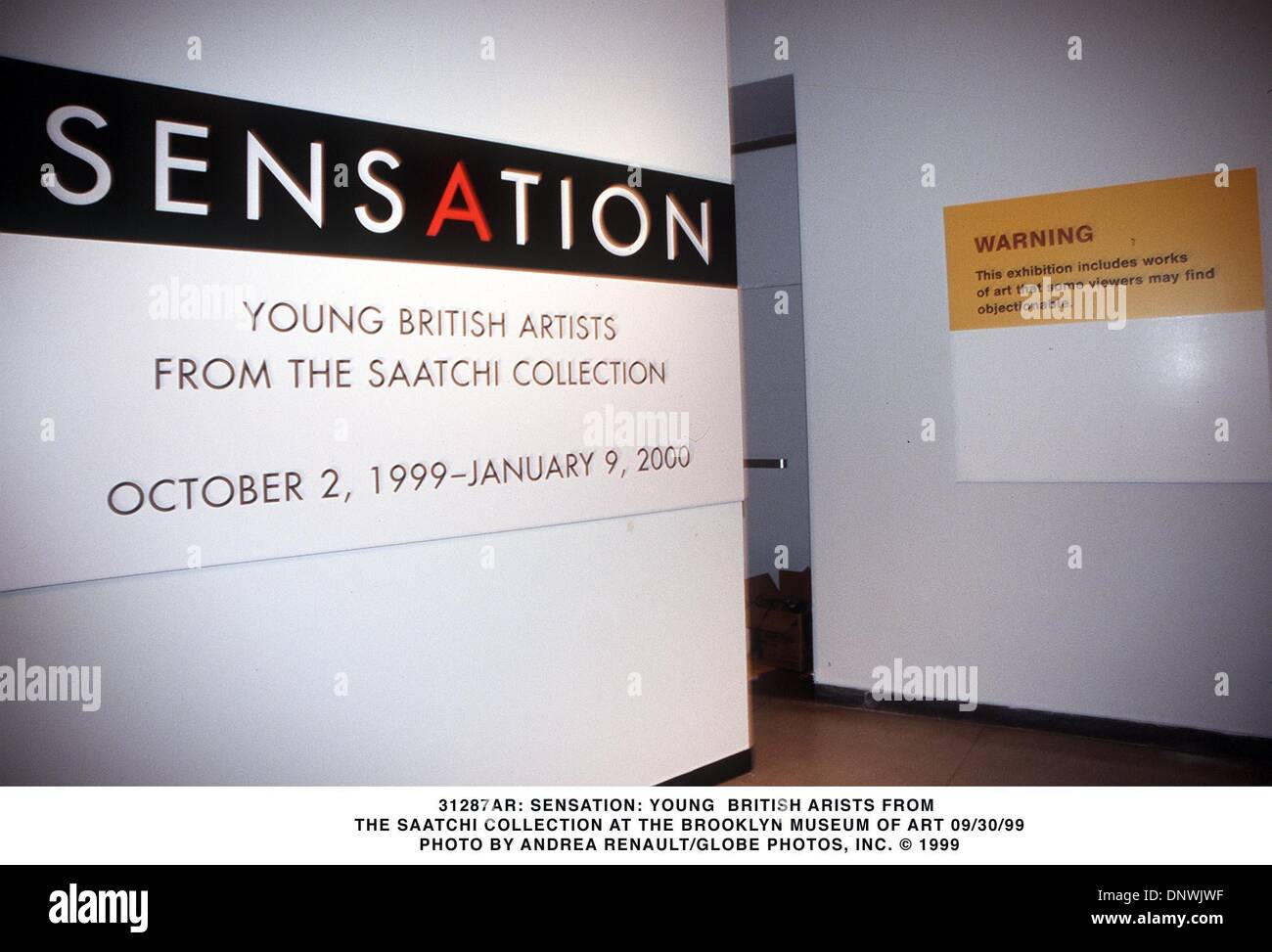 Sett. 30, 1999 - 31287AR: Sensazione: Giovani artisti inglesi da.LA COLLEZIONE SAATCHI al Brooklyn Museum of Art 09/30/99. ANDREA RENAULT/ 1999(Credit Immagine: © Globo foto/ZUMAPRESS.com) Foto Stock