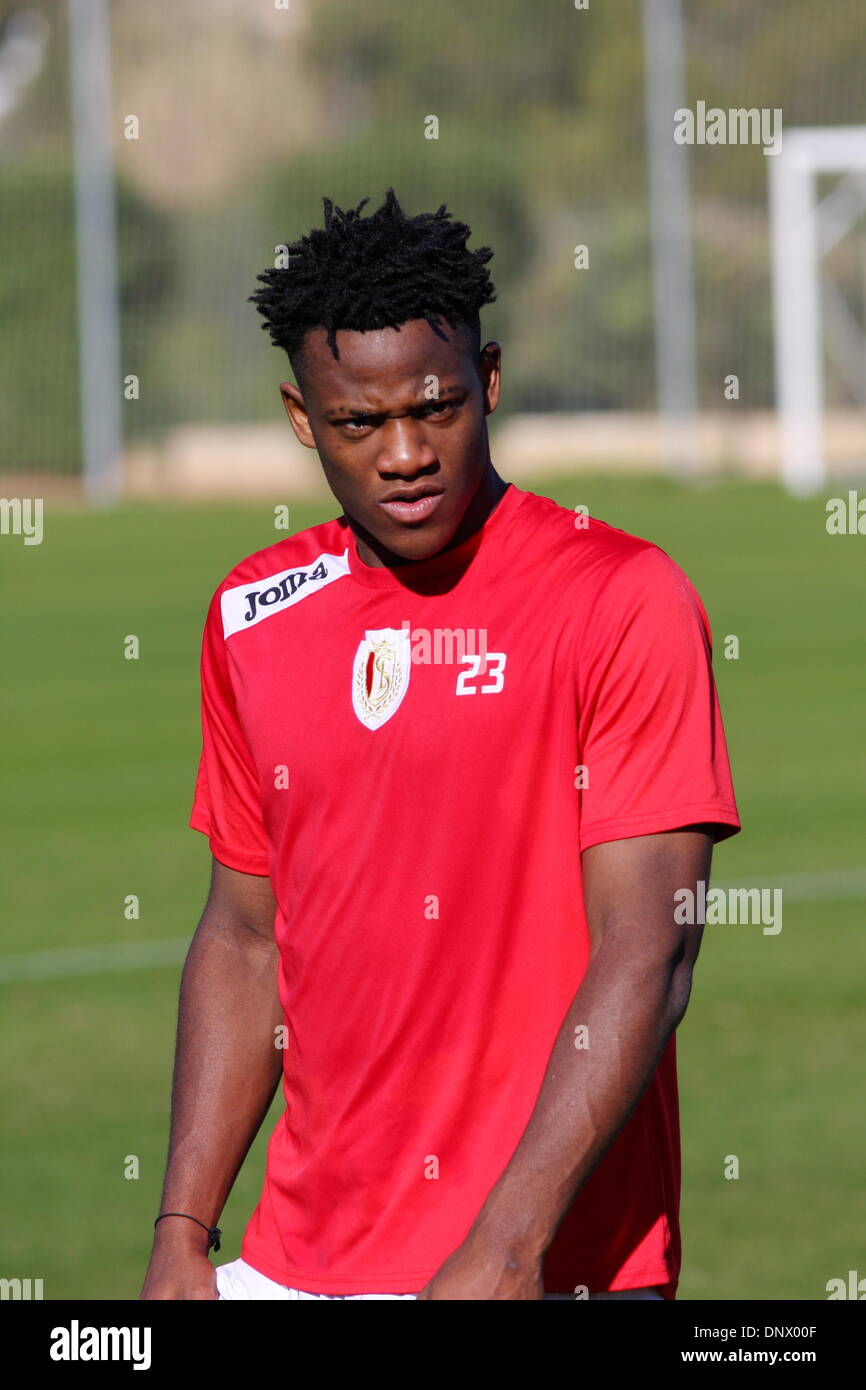 Michy Batshuayi di standard de Liege Foto Stock