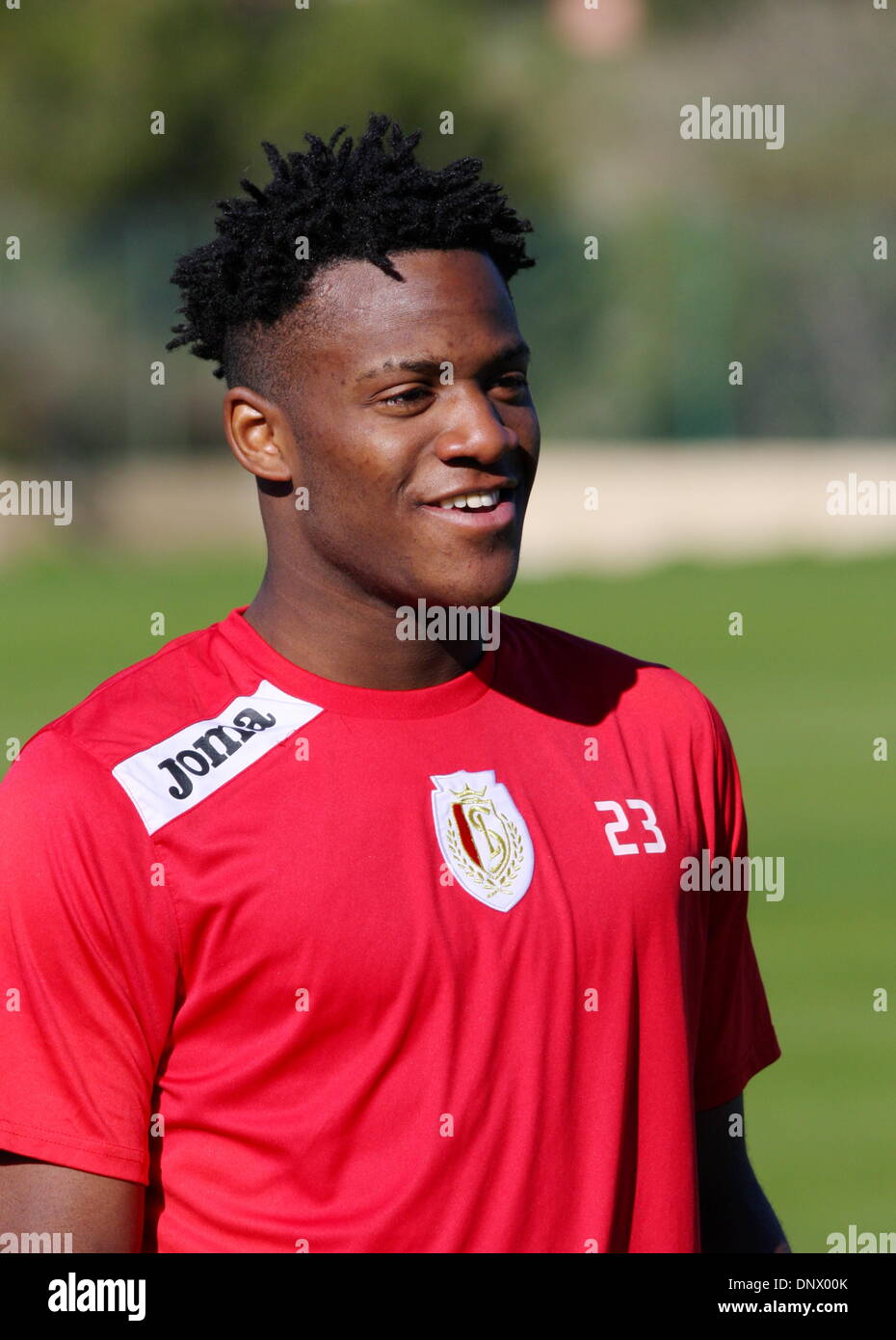 Michy Batshuayi di standard de Liege Foto Stock