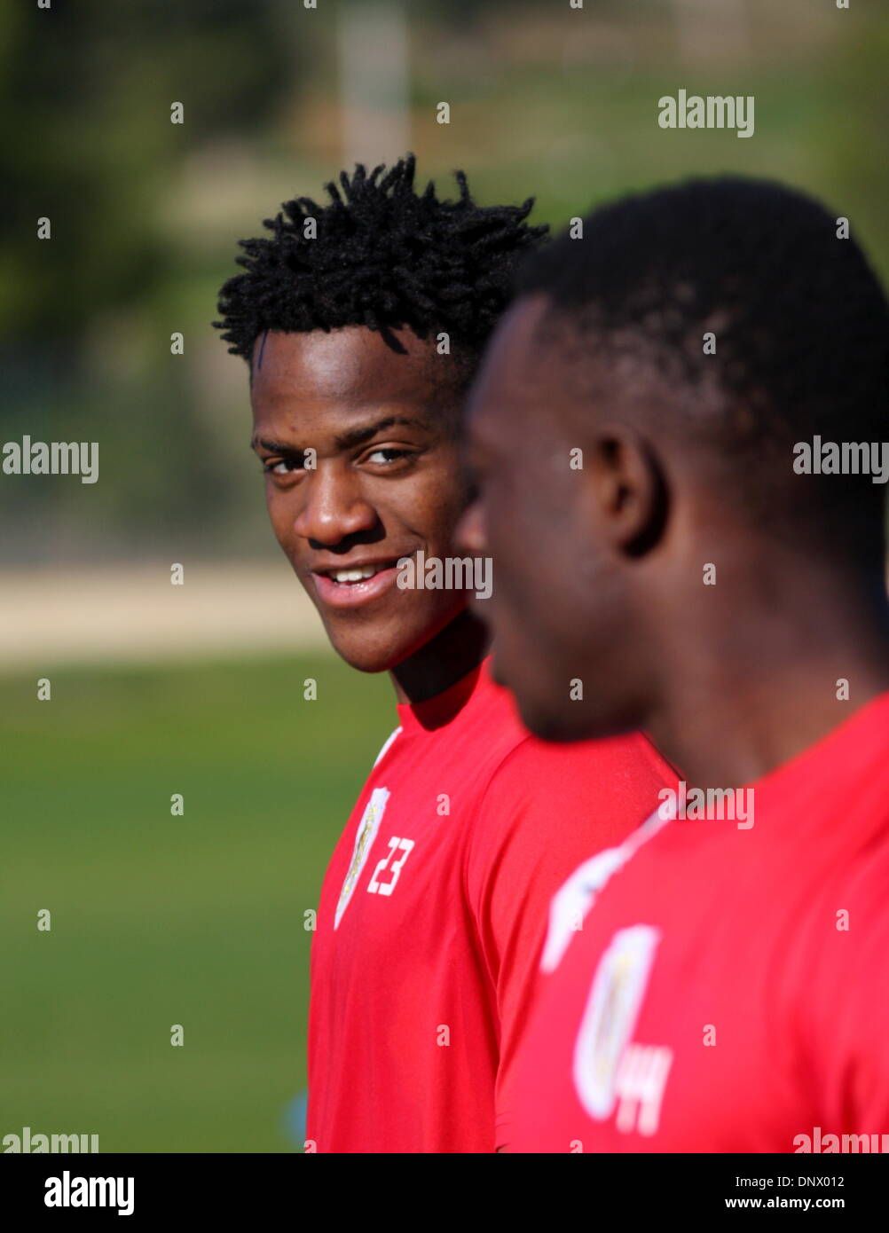 Michy Batshuayi di standard de Liege Foto Stock