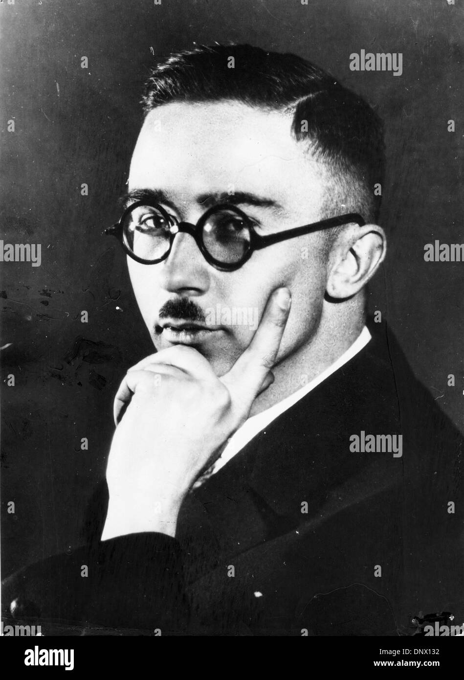 4 aprile 1929 - Monaco di Baviera, Germania - Heinrich Himmler (Ottobre 7, 1900-Maggio 23, 1945) era un comandante militare e leader del partito nazista, nonché Reichsfuhrer delle SS. (Credito Immagine: © Keystone foto/ZUMAPRESS.com) Foto Stock