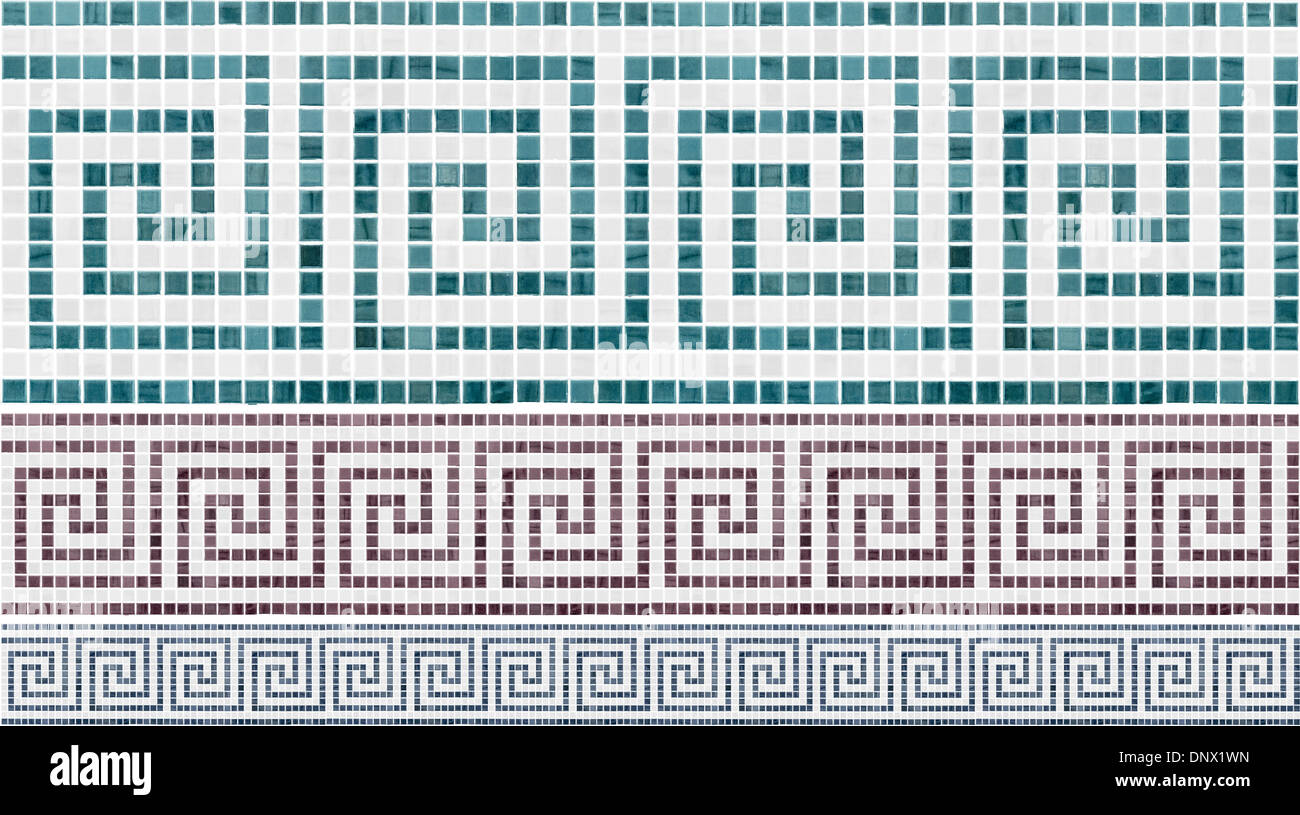Mosaico pattern senza giunture Foto Stock