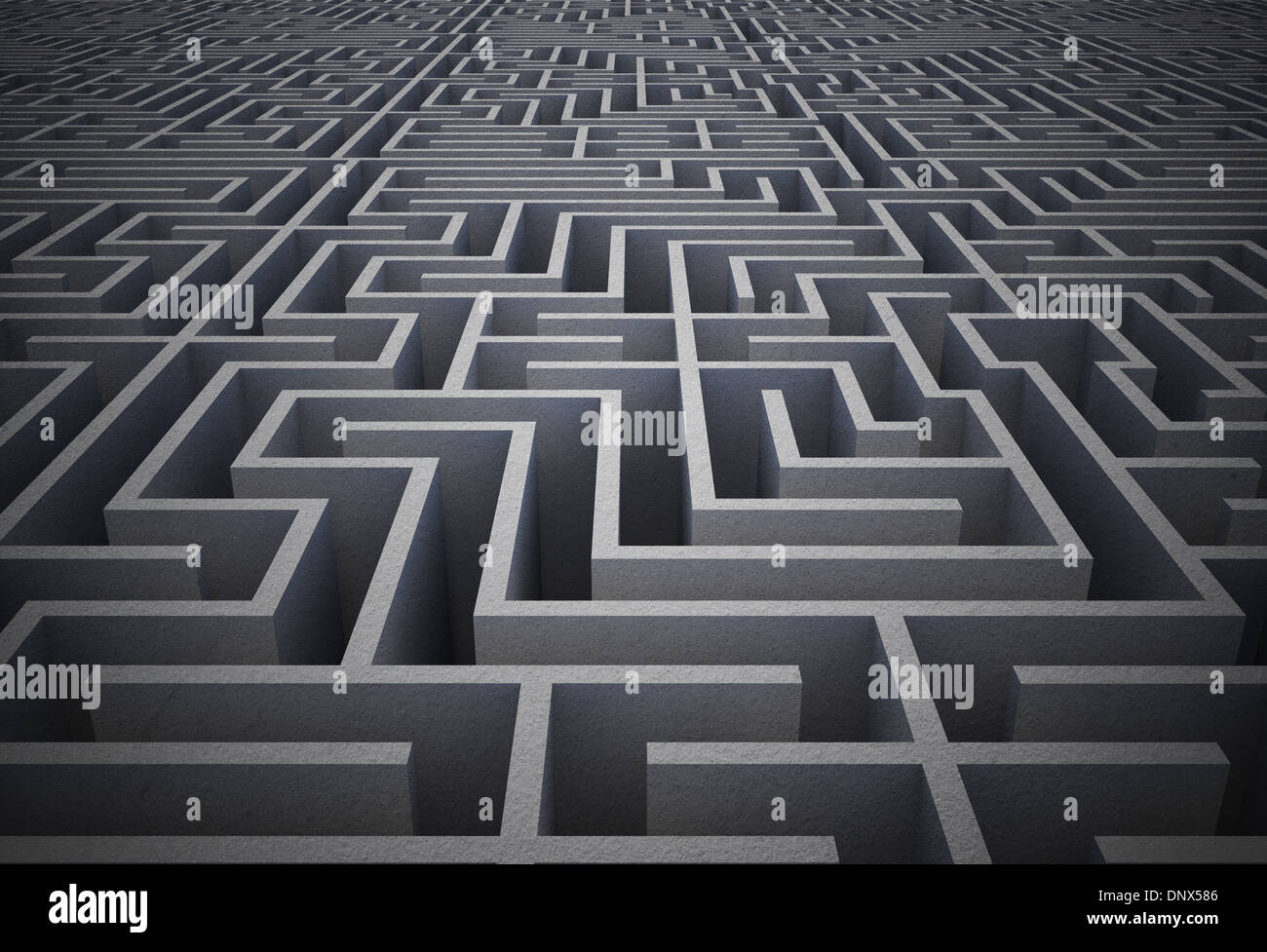 Difficile labirinto puzzle Foto Stock