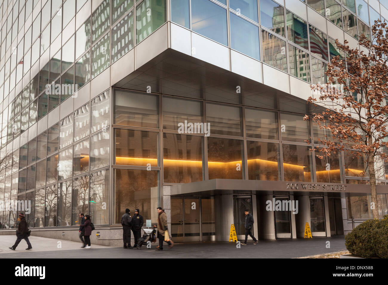 La sede mondiale di Goldman Sachs, il quartiere finanziario di New York City. Foto Stock