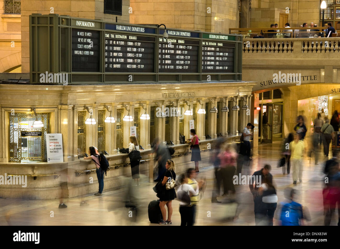 La Grand Central Station Terminal nel centro cittadino inferiore. 42Nd Street e Park Avenue. Telefono 212-340-2583. Foto Stock