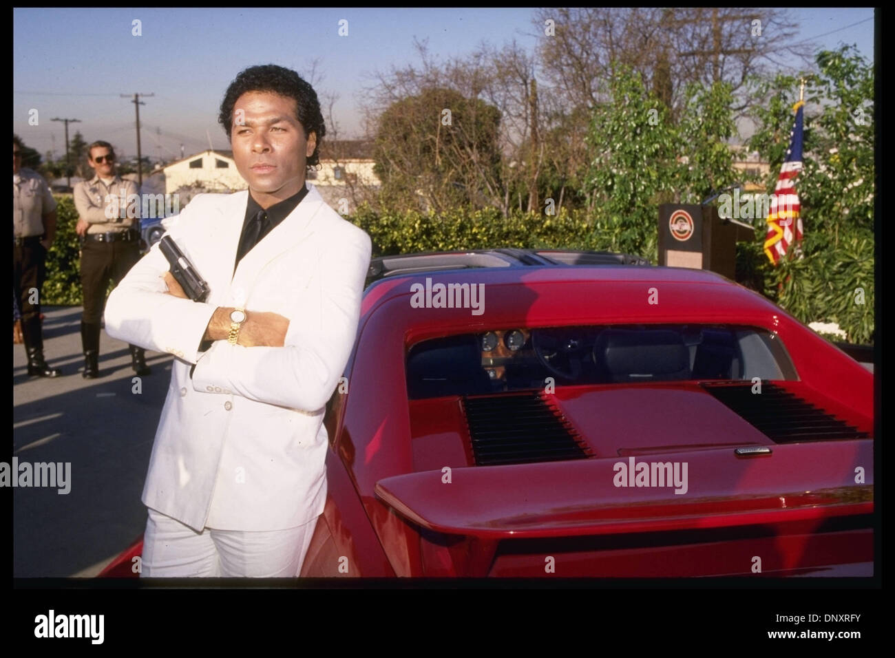 Hollywood, CA, Stati Uniti d'America; PHILIP MICHAEL THOMAS stelle in 'Miami VICE.' credito obbligatorio: Kathy Hutchins/ZUMA premere. (©) Kathy Hutchins Foto Stock