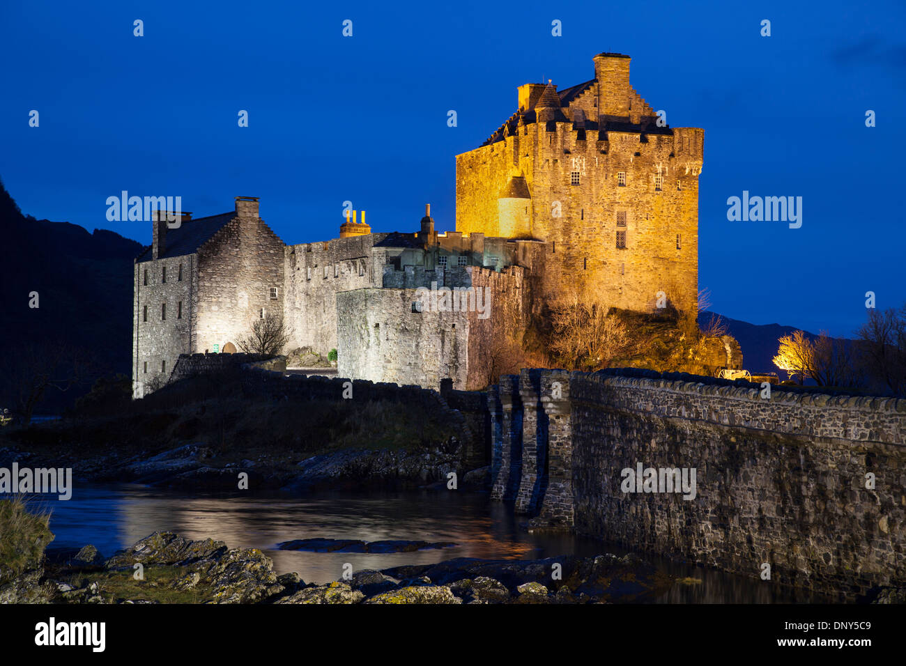 Eilean Donan Castle, Lochalsh, Scozia Foto Stock