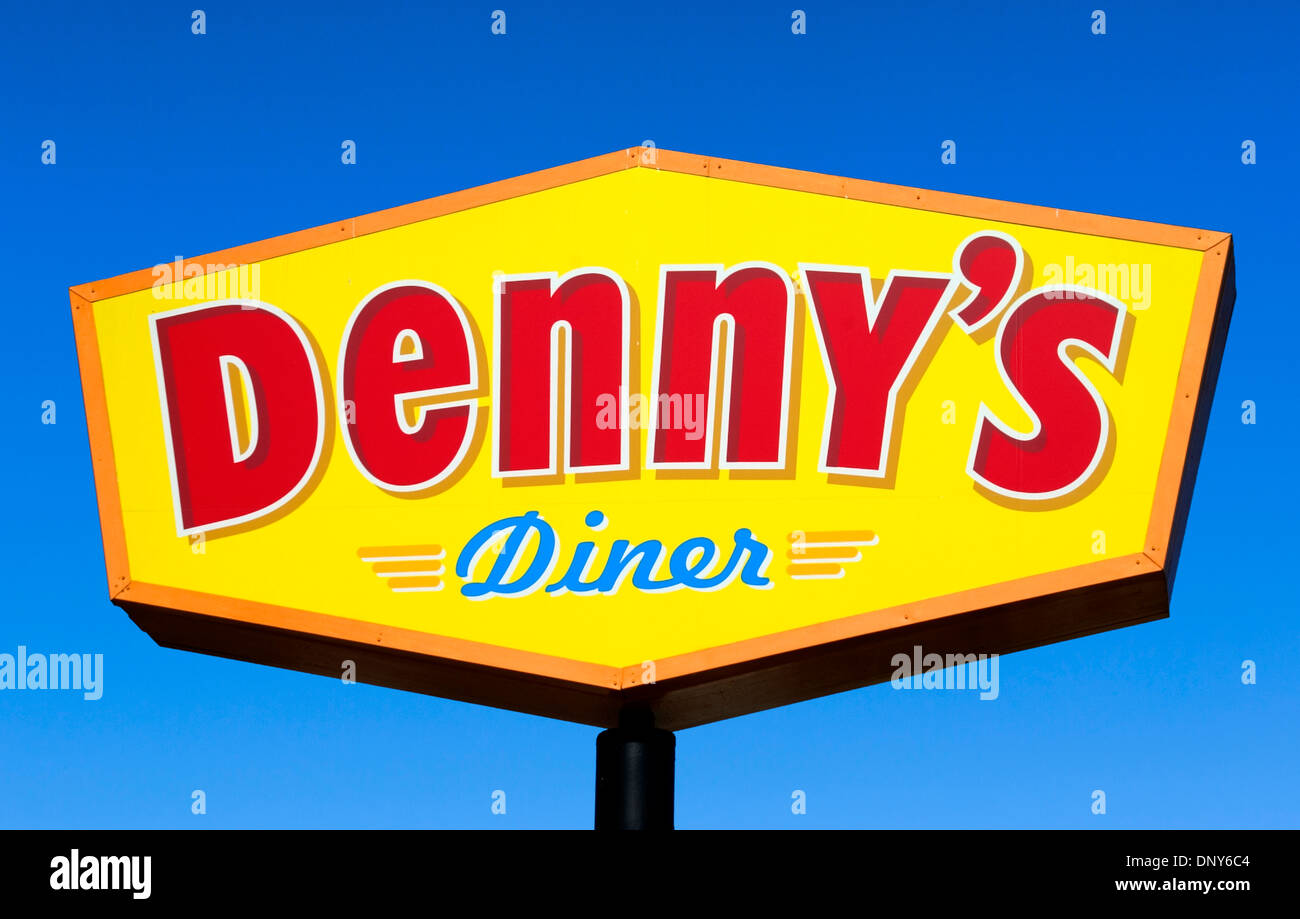 Denny's Diner segno, International Drive, Orlando, Florida, Stati Uniti d'America Foto Stock