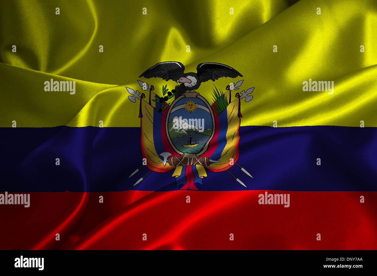 Bandiera Ecuador Foto Stock