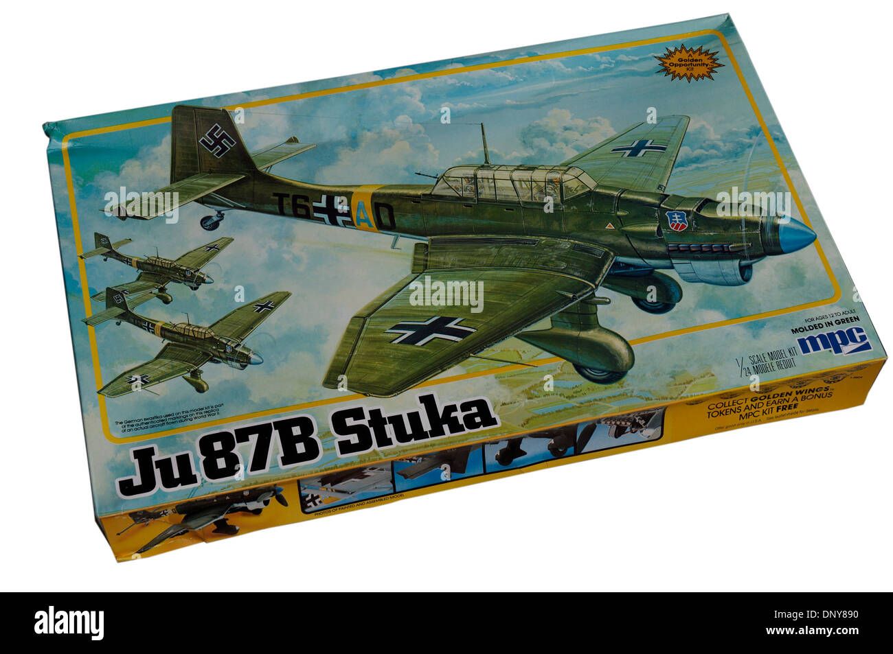 Un 1/24th scala Junkers Ju-87 Stuka dive bomber scala in plastica modello kit Foto Stock