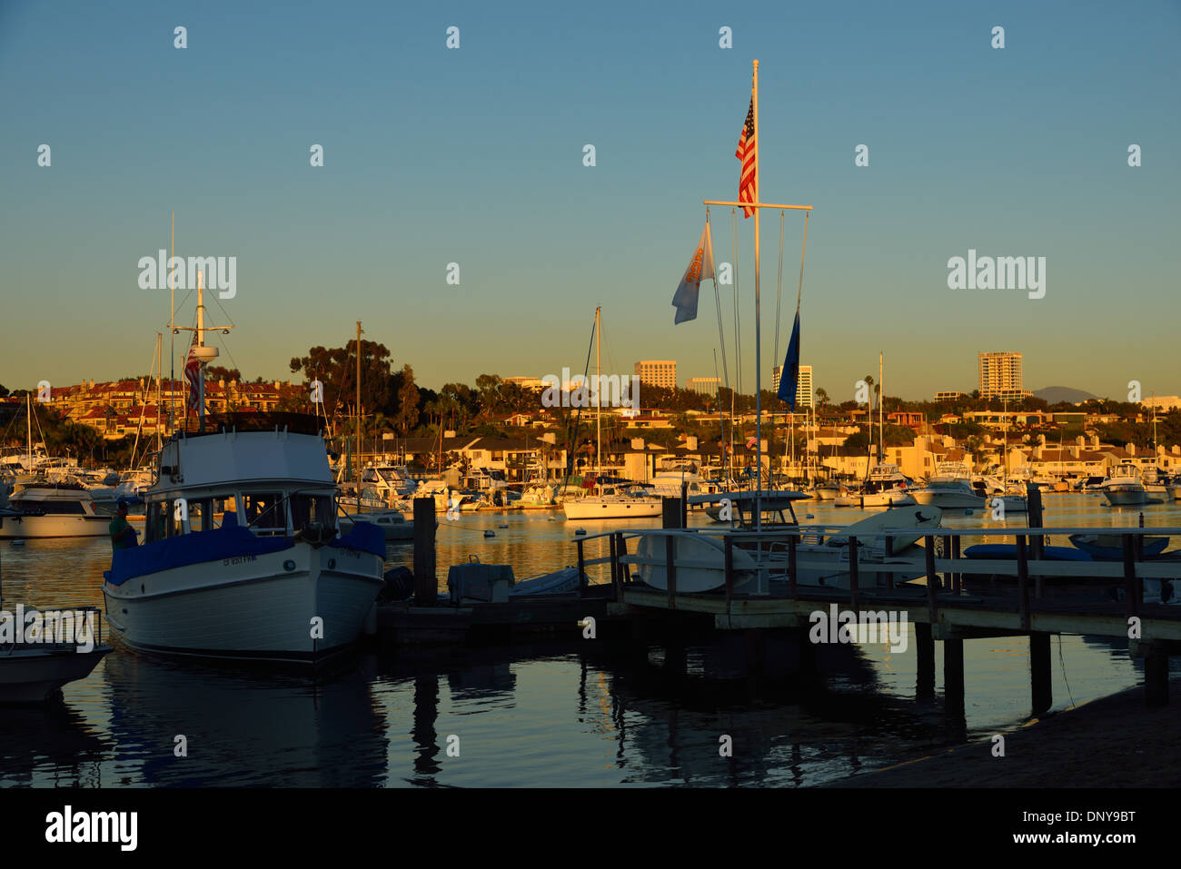 Balboa Island a Newport Beach, CA Foto Stock