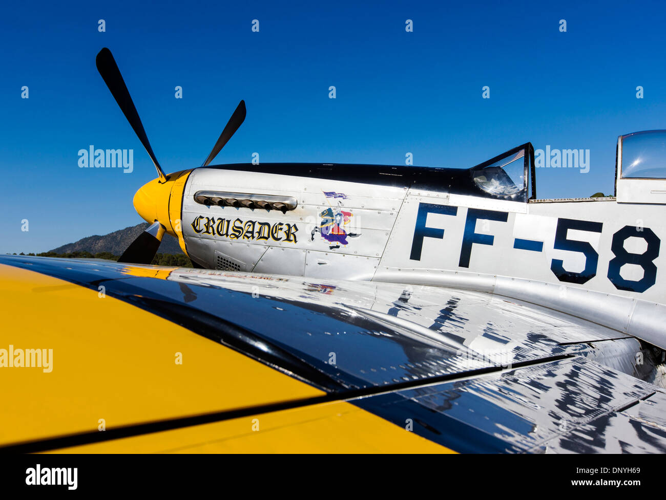 La North American Aviation P Mustang era un American long-range, monomarca Seat fighter e caccia bombardiere Foto Stock