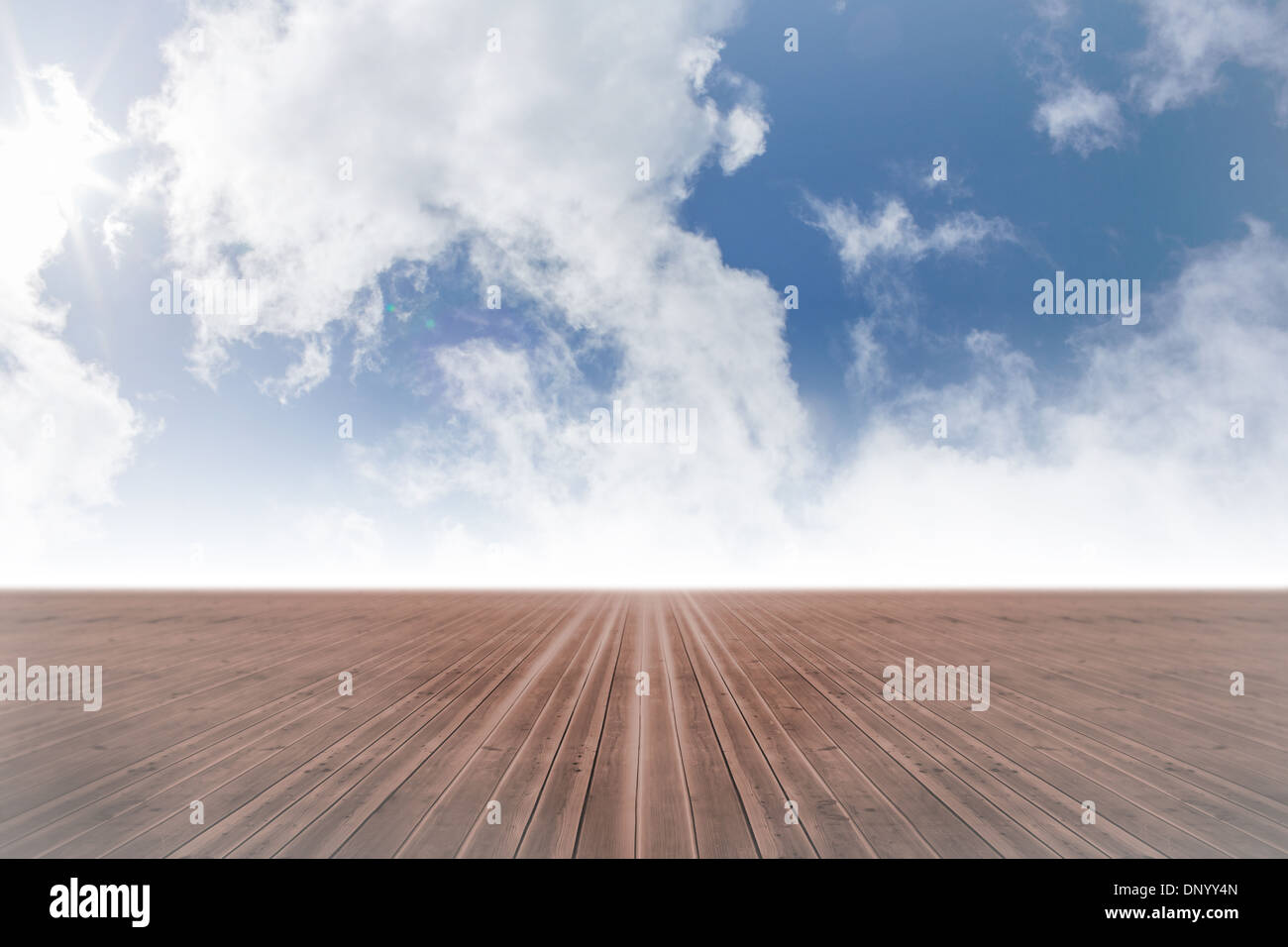 Sfondo con cielo nuvoloso Foto Stock